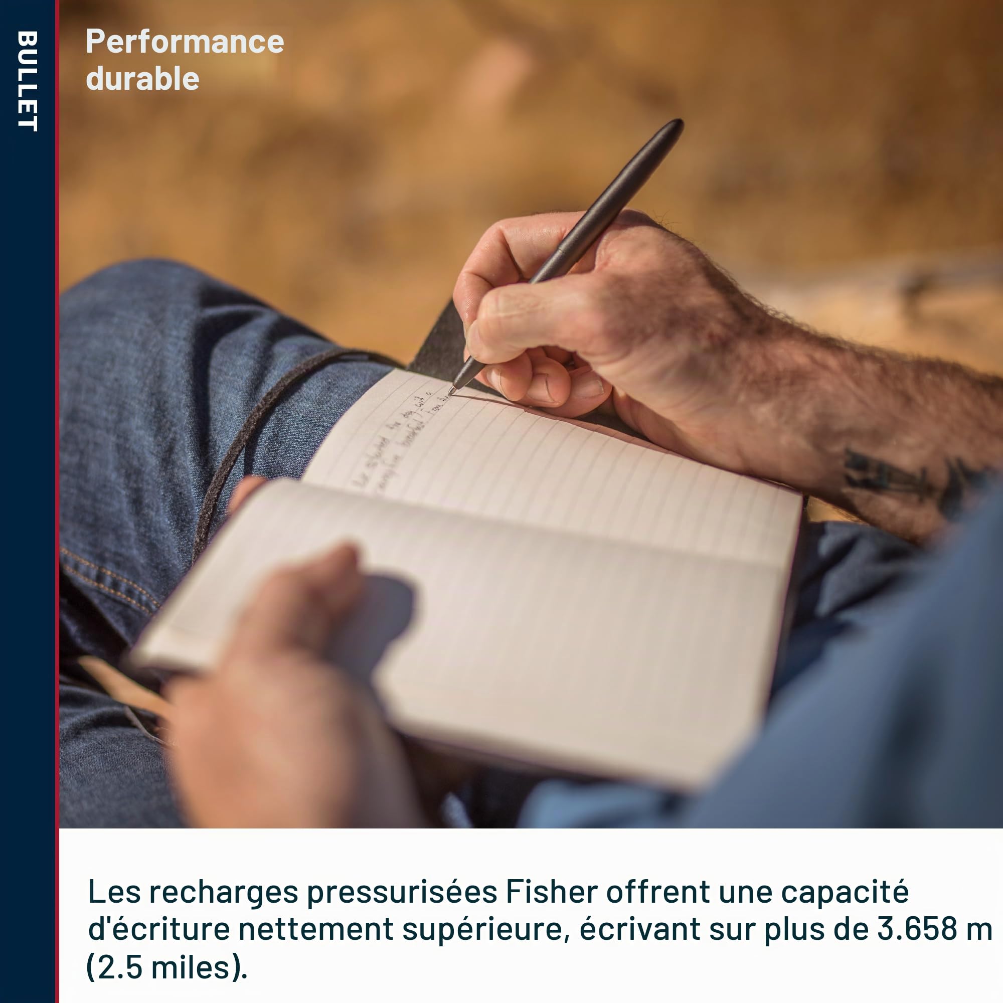 Fisher Space Pen Classic Noir Finition Matt Bullet