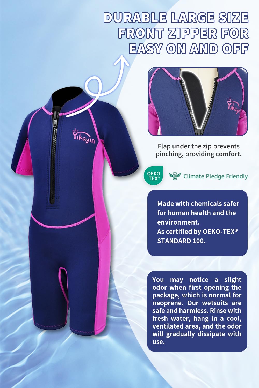 Buy Kids Wetsuit, Shorty 2.5mm Neoprene Thermal Swimsuit Youth Wetsuits One Piece Wet Suit For Boys Girls Spearfishing Snorkeling Surfing Swimming Diving