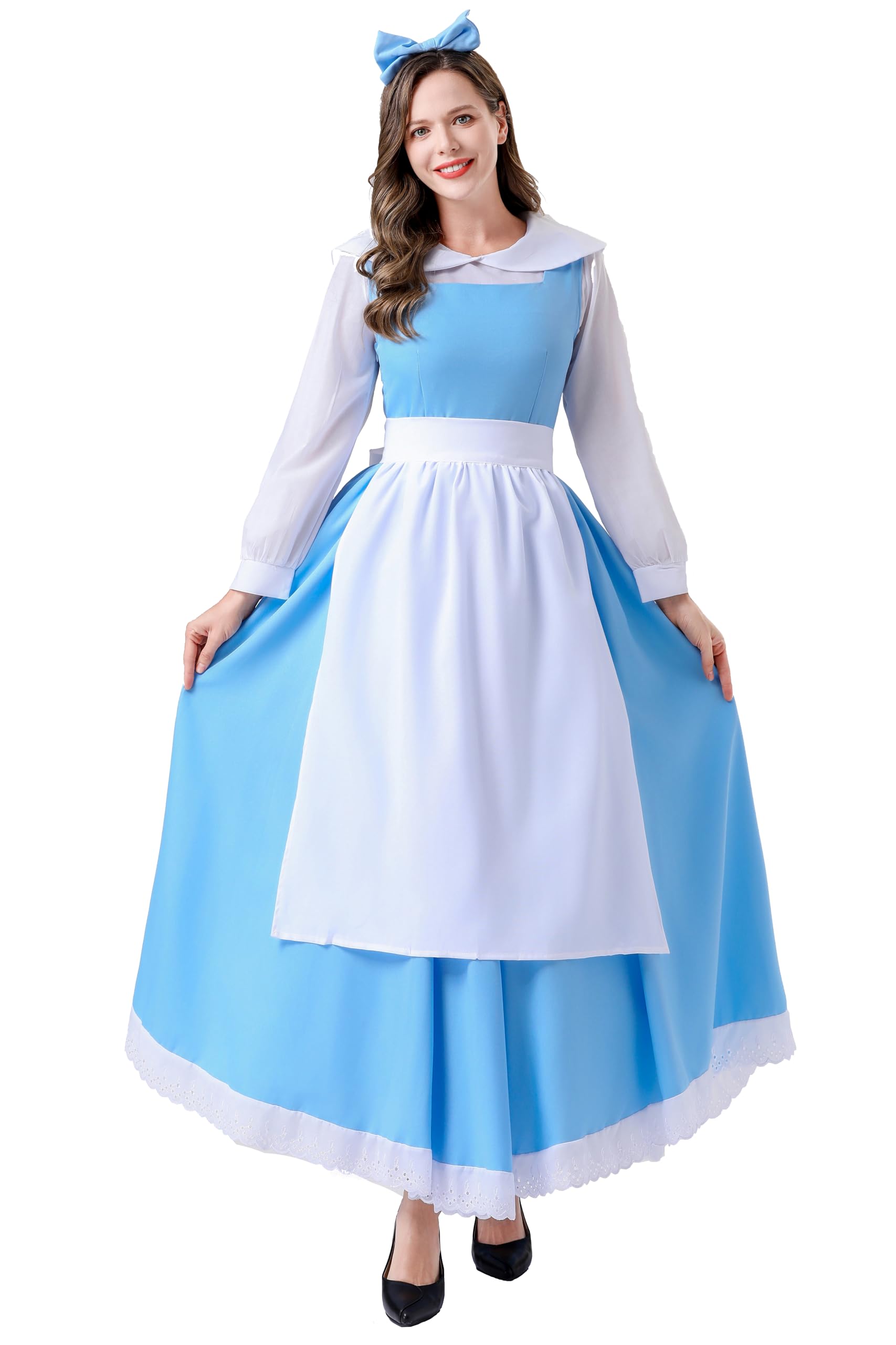AYYOHON The Beast Costume Beauty Belle Cosplay Costume Princess Dress Dan Steven Uniform Halloween Prince Costume Men Aristocrat 2XL
