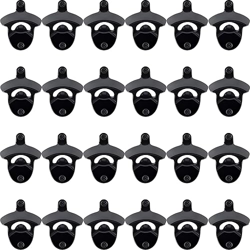 Miniatura 11 de Abrebotellas de cerveza de montaje en pared, 12 piezas, cobre envejecido, abridor de cerveza rústica, montaje en poste inoxidable Cobre