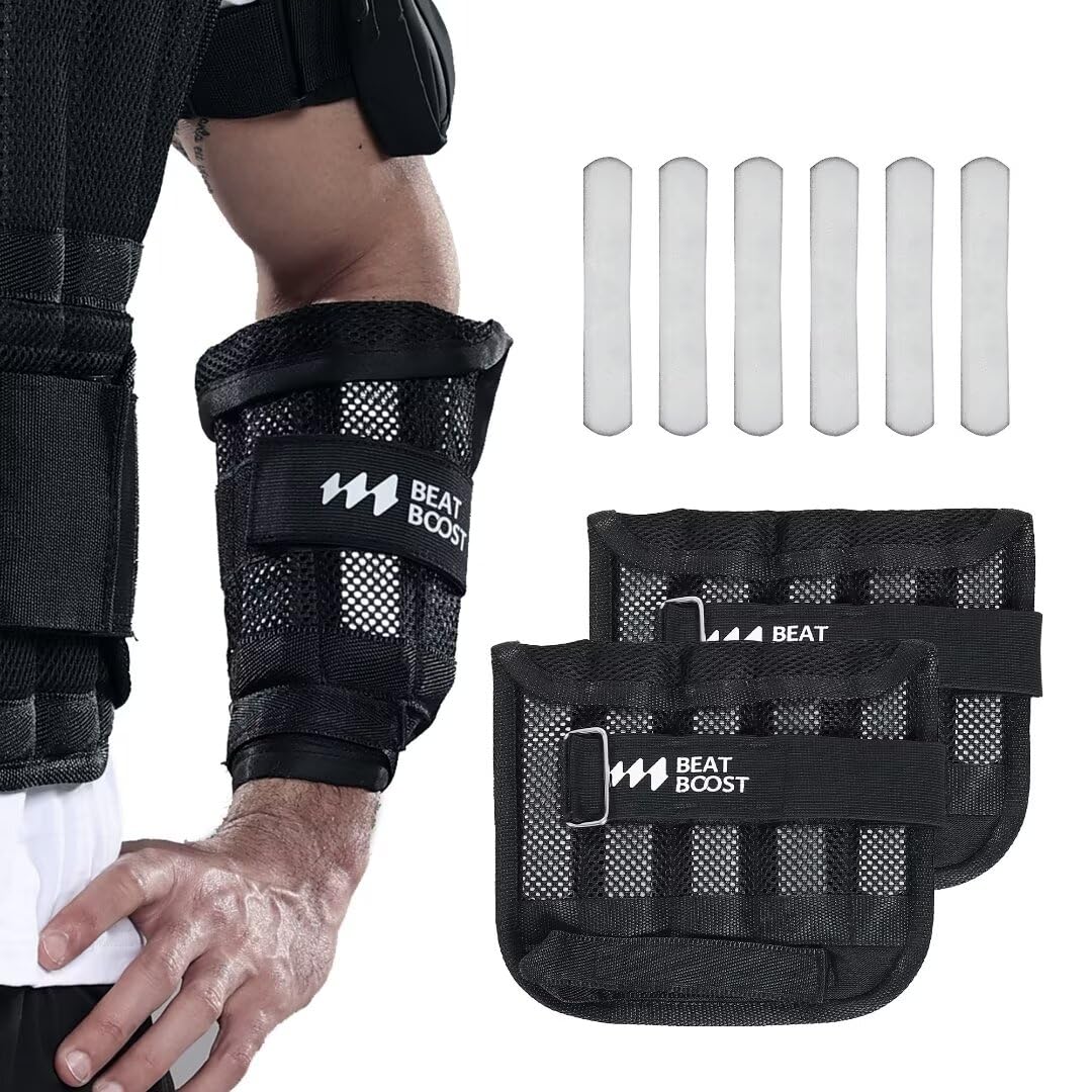 Amazon.com: BeatBoost Wrist Weights A Pair of 4 Lbs for