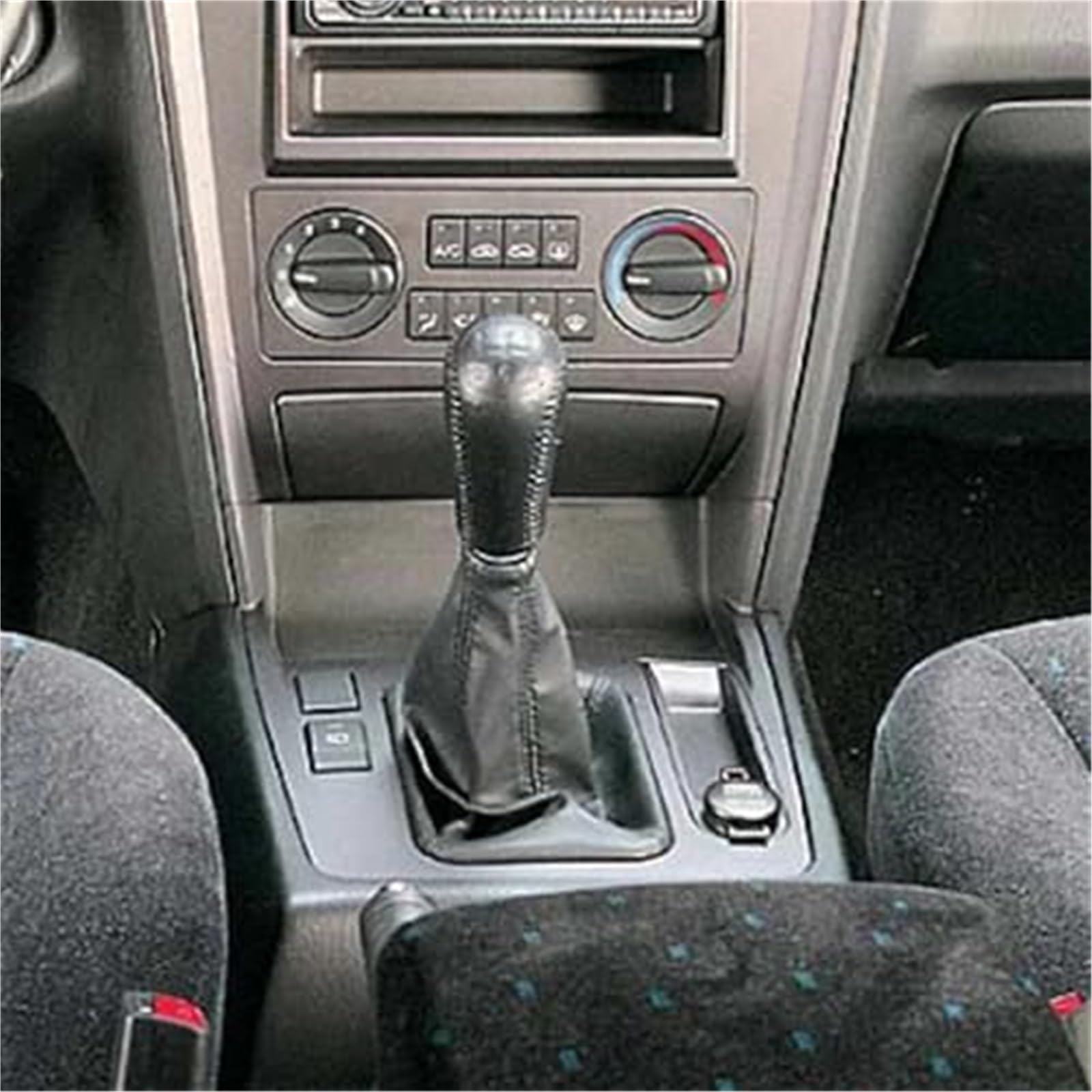 Gałka zmiany biegów dźwignia uchwyt skórzany, dla Hyundai, Terracan 2001-2007 ręczna skrzynia osłona klamki 5 prędkości Osłona bagażnika zmiany biegów samochodu