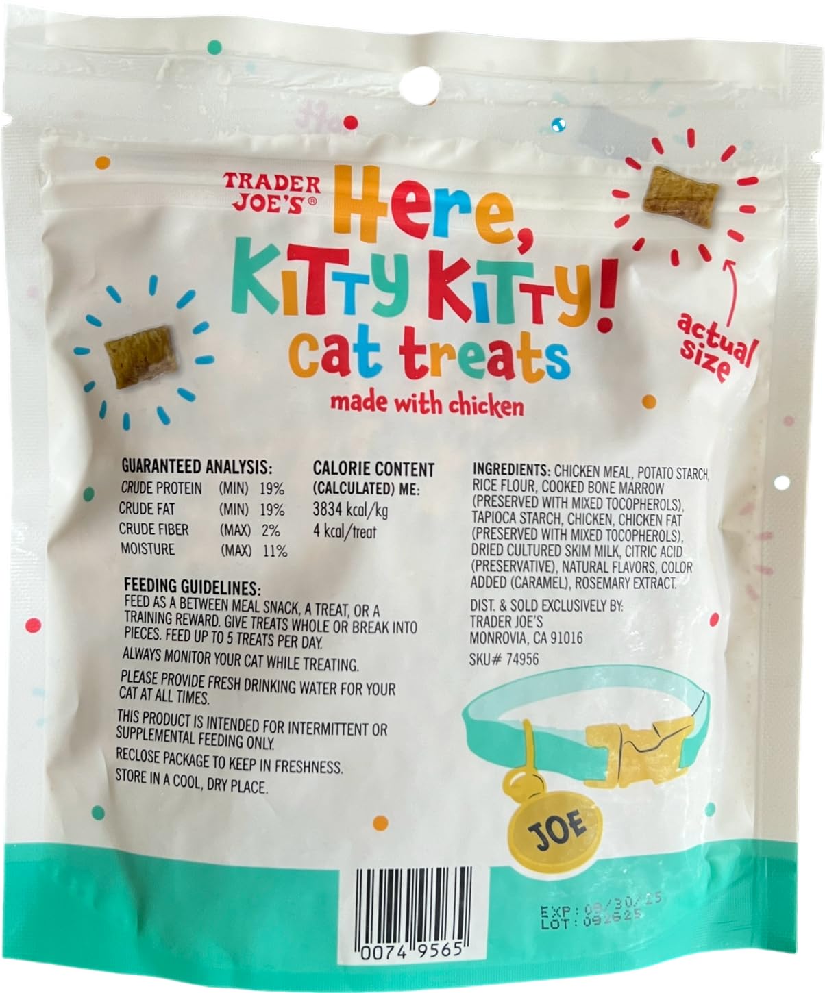 Amazon.com: Trader Joe's Here Kitty Kitty Cat Treats Made with
