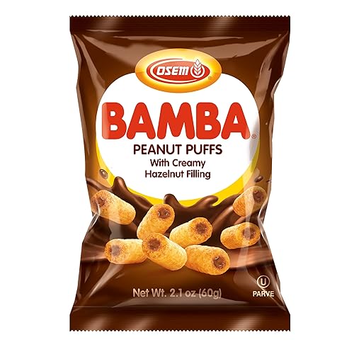 Miniatura 8 de Bamba - Crema de avellana y mantequilla de maní, bocados de maíz PB de mantequilla de maní natural, bolsa de 2.1 onzas (paquete de 20)