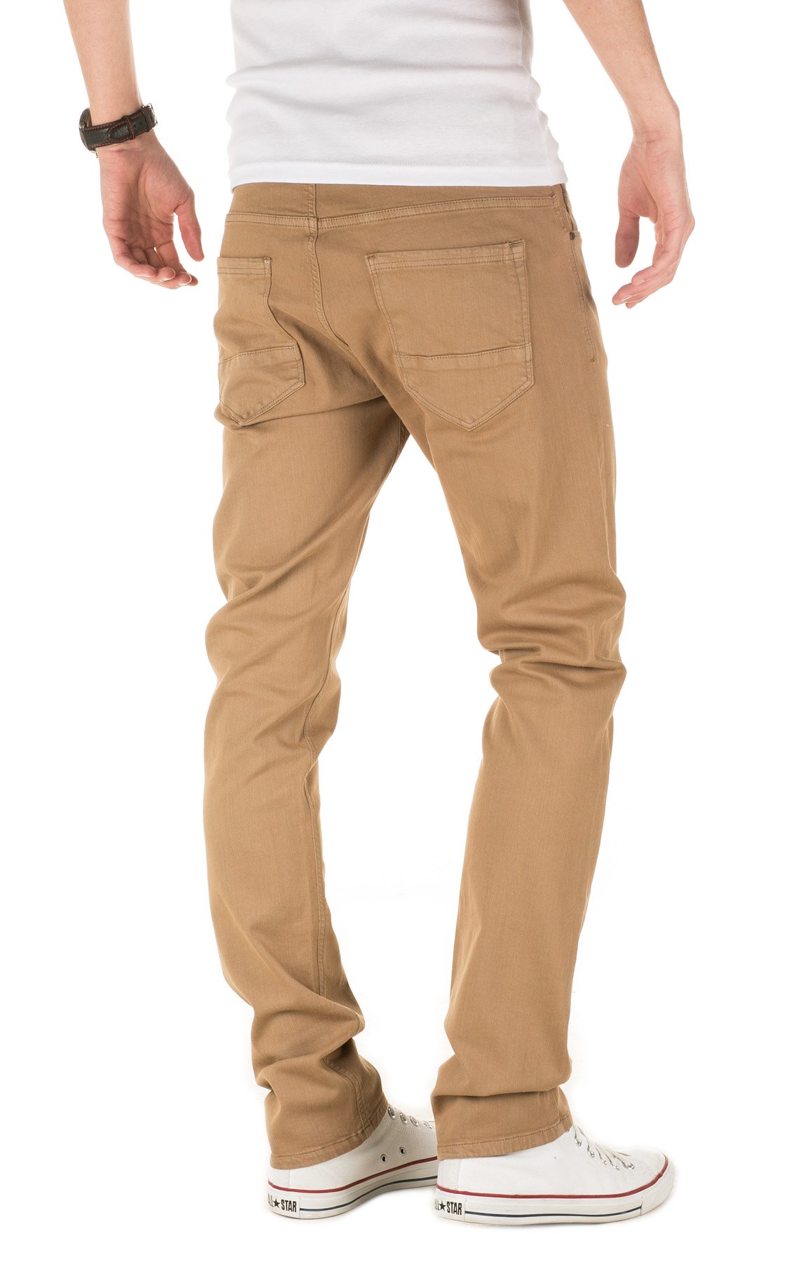 Yazubi Chino Hose Herren, Uni - Stoffhose in Slim Fit - Stylis