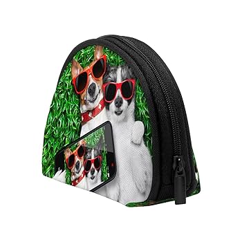 Amazon.co.jp: 小銭入れ おもしろ 面白い 犬 緑 コインケース