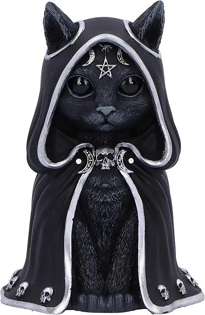 Cult Cuties Zefur Figurine - 10cm Resin Occult Cat in Cloak Collectible