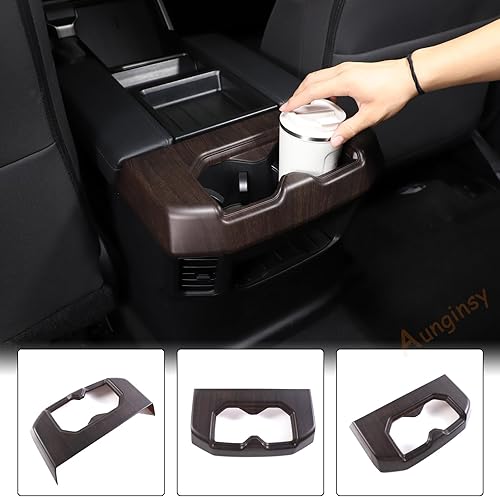 Miniatura 6 de Aunginsy Reposabrazos central para asiento trasero de automóvil, cubierta de marco compatible con Toyota TundraSequoia 2022-2023 para consola