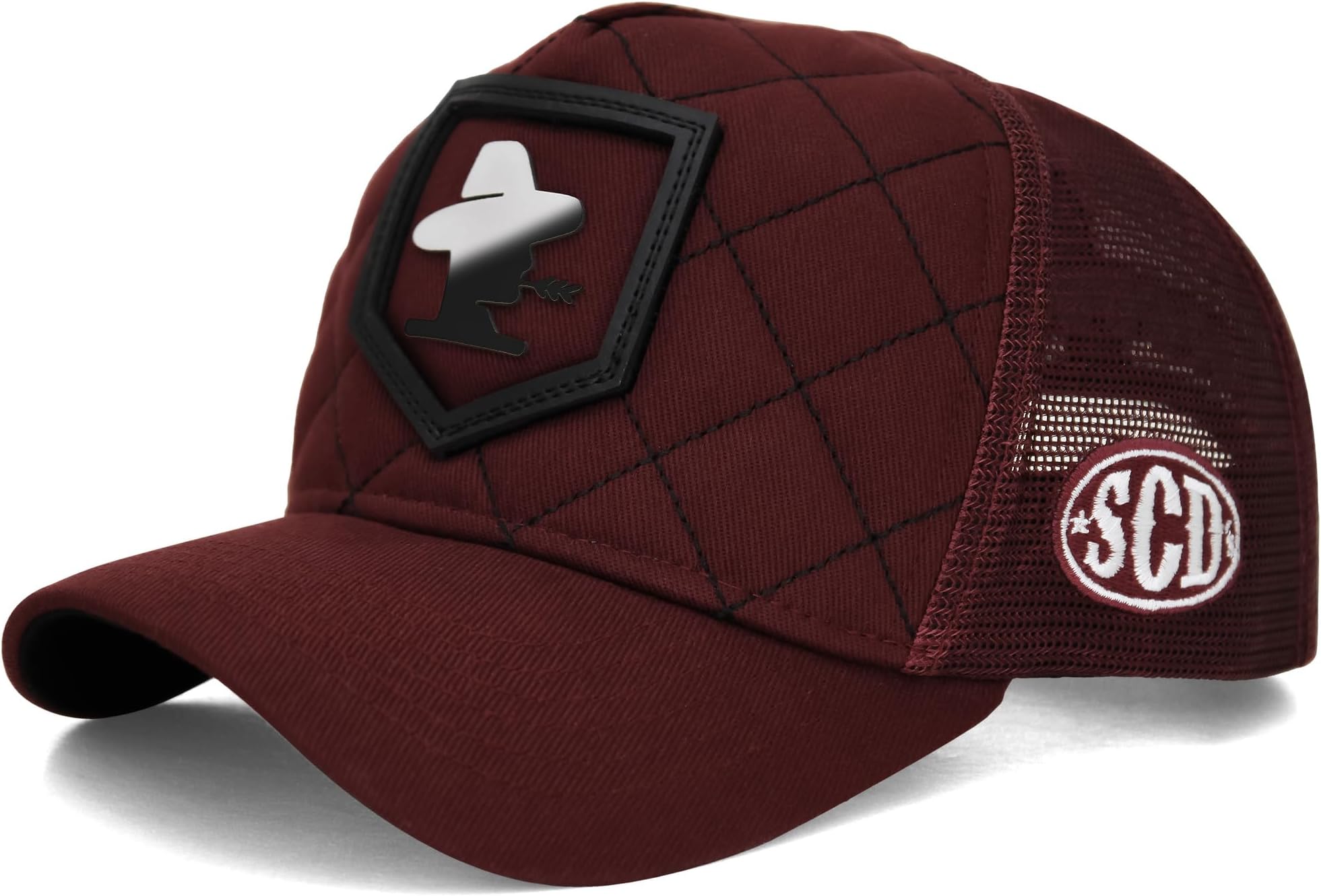 Sacudido's | Logo Fire | Changes Color in The Heat Trucker Cap, Agribusiness Ranch Hat Farm Cap Adjustable for Men Women