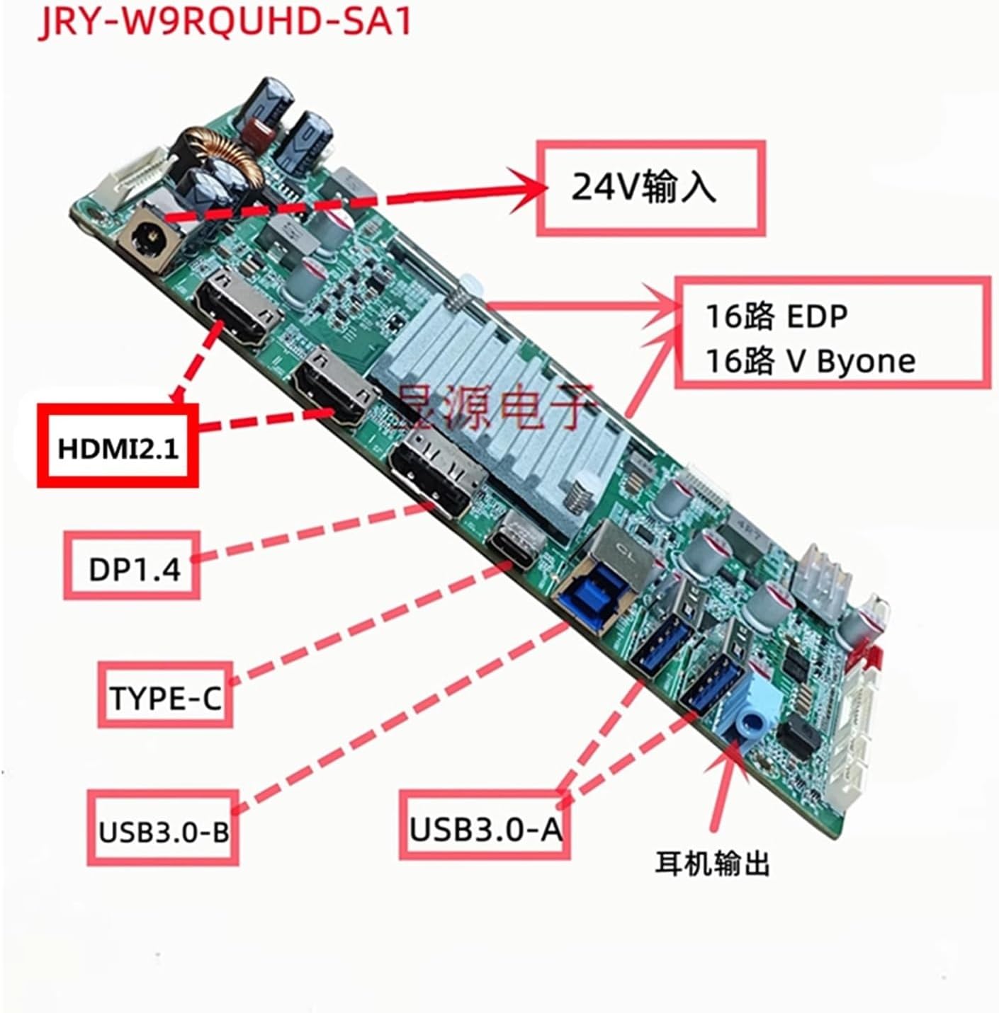 JRY-W9RQUHD-SA1 for 5K A1419 Display LM270QQ1/QQ2 Conversion Board DP USB-C HDMI2.1 60HZ 10bites 5120X2880(LM270QQ2)