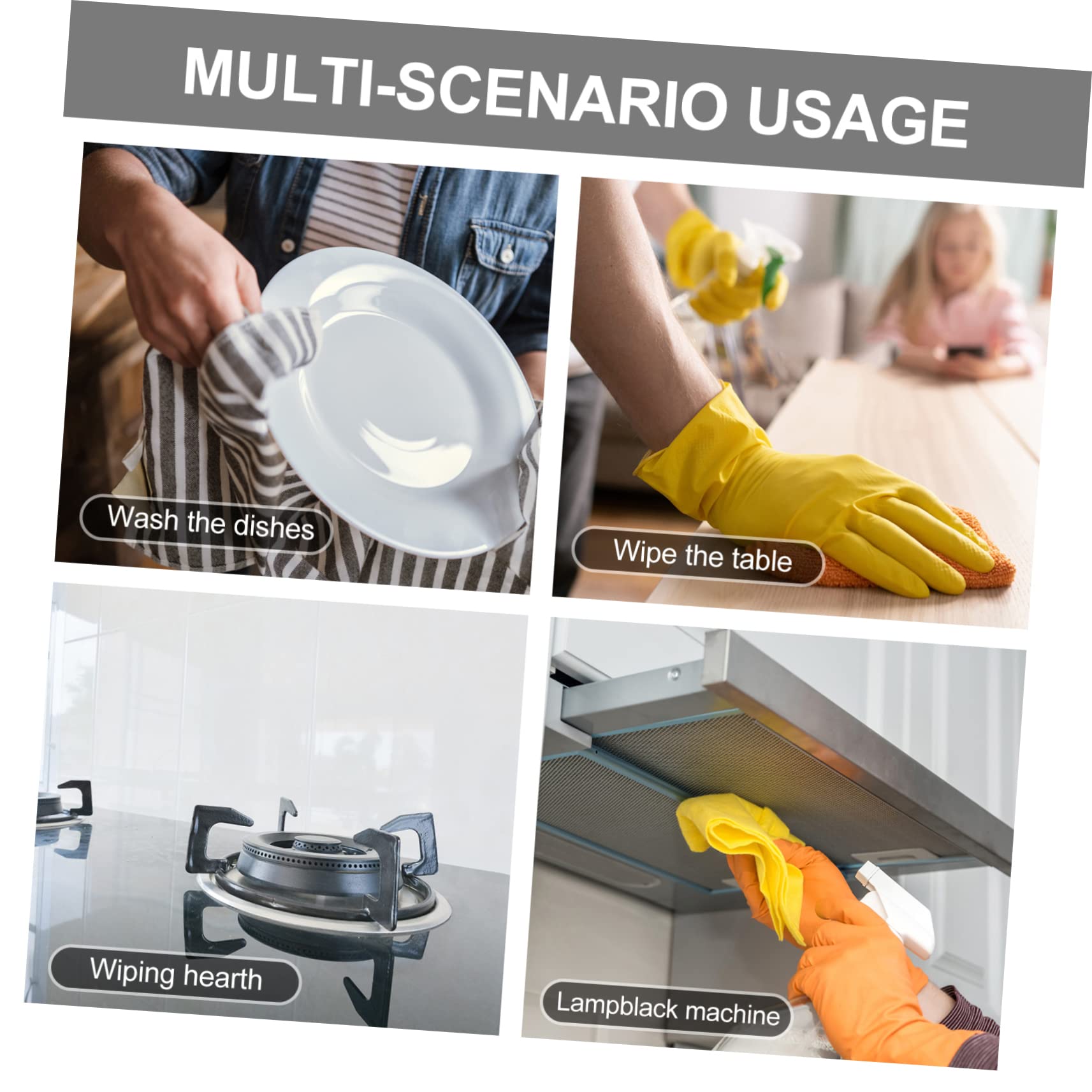 Amazon｜Homoyoyo 15個キッチン用 多機能スポンジパッド 再利用可能な