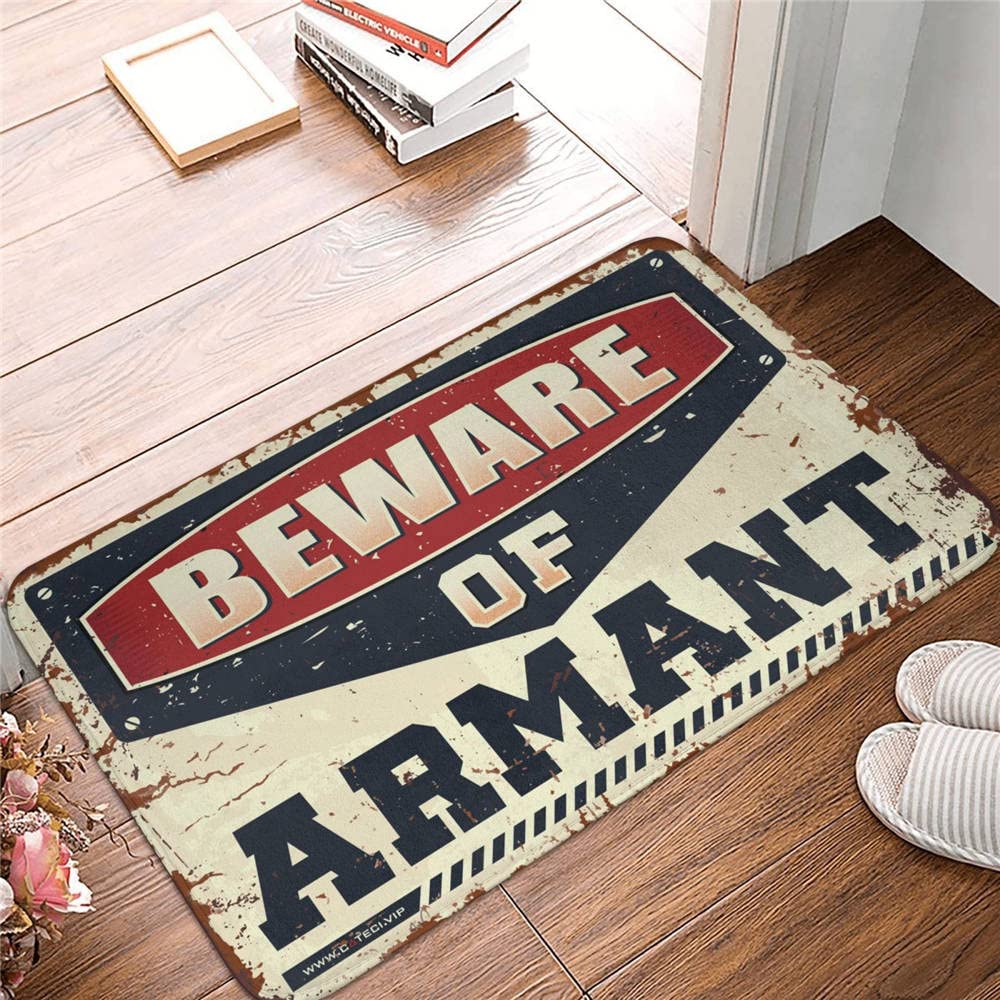 Tapis de porche d'automne de style militaire et tapis de cuisine 65 x 90 cm