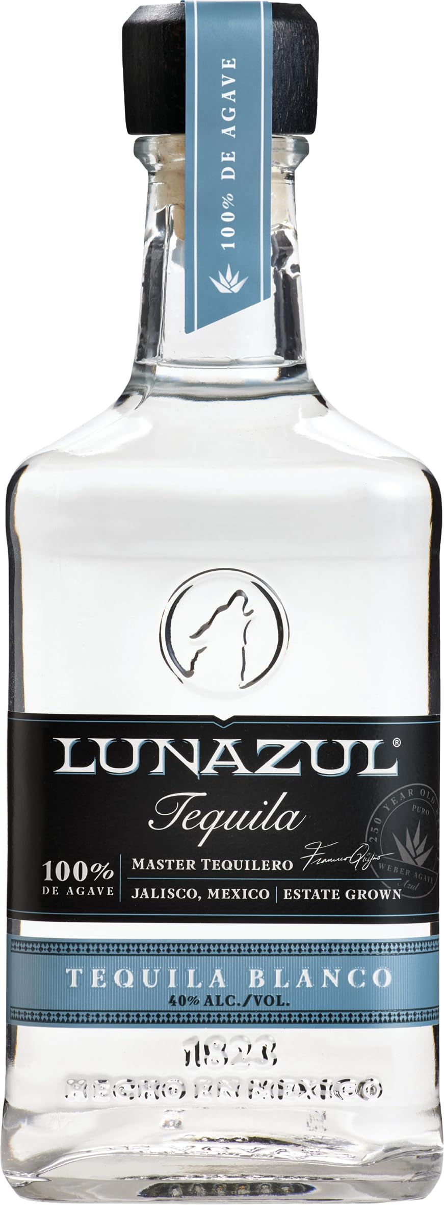 Lunazul Blanco Tequila, 100% de Agave, 70cl (700ml) – Premium Silver Tequila, 40% ABV – Perfect for Margaritas & Cocktails