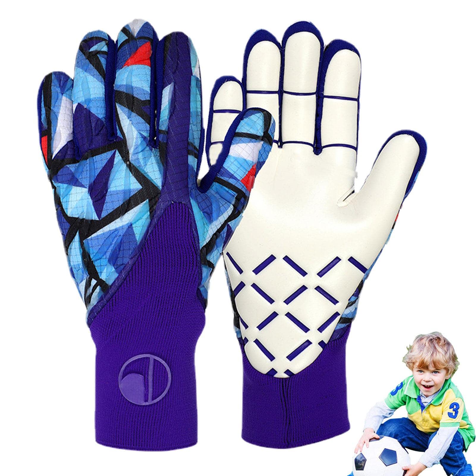 ZORQ Guanti da portiere | Guanti da calcio – Guanti da portiere in lattice resistente, comodi e ad alte prestazioni, per giocare a tutto tondo
