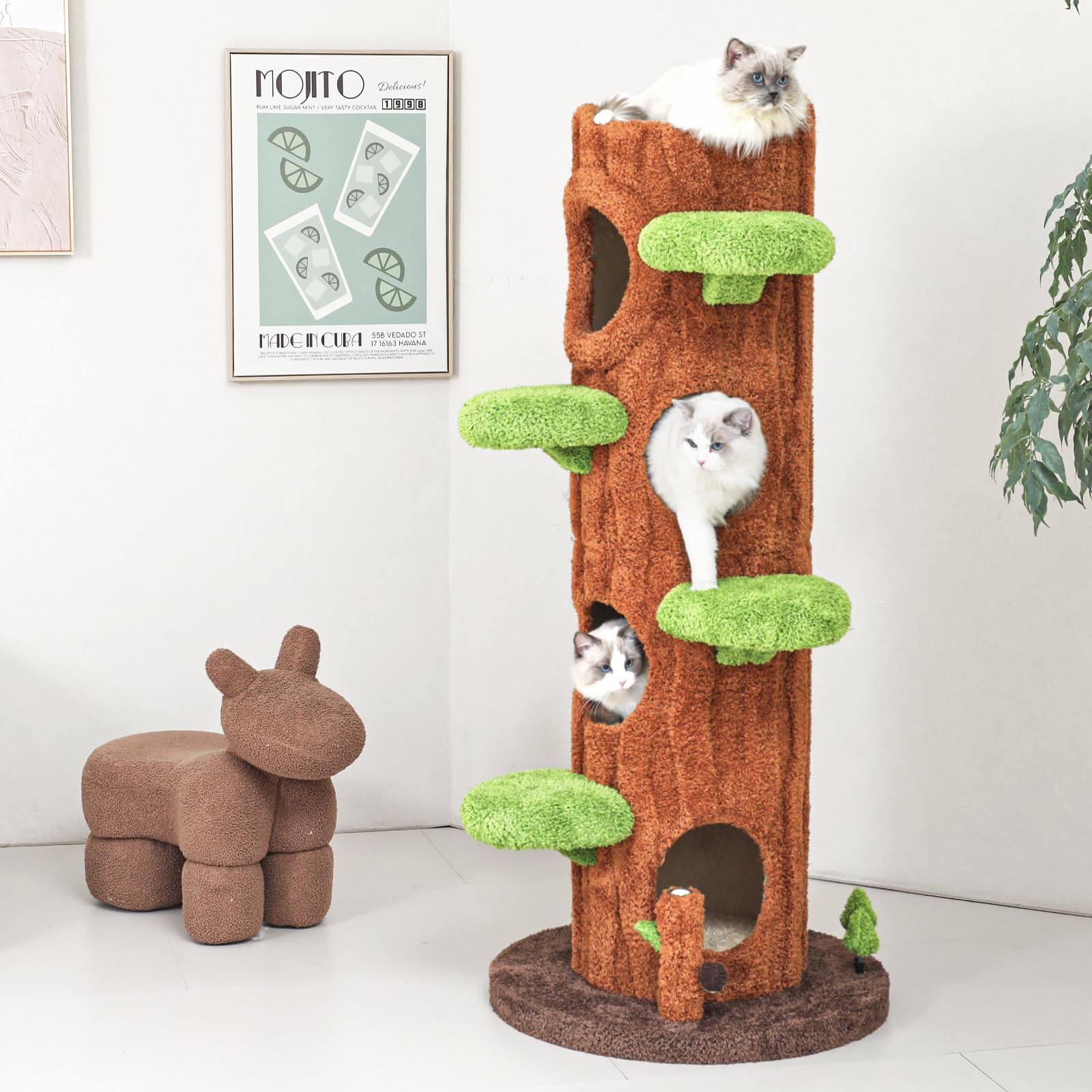 Amazon.com : Xiamiao Magic Forest Cat Tree Tower, 62 inches