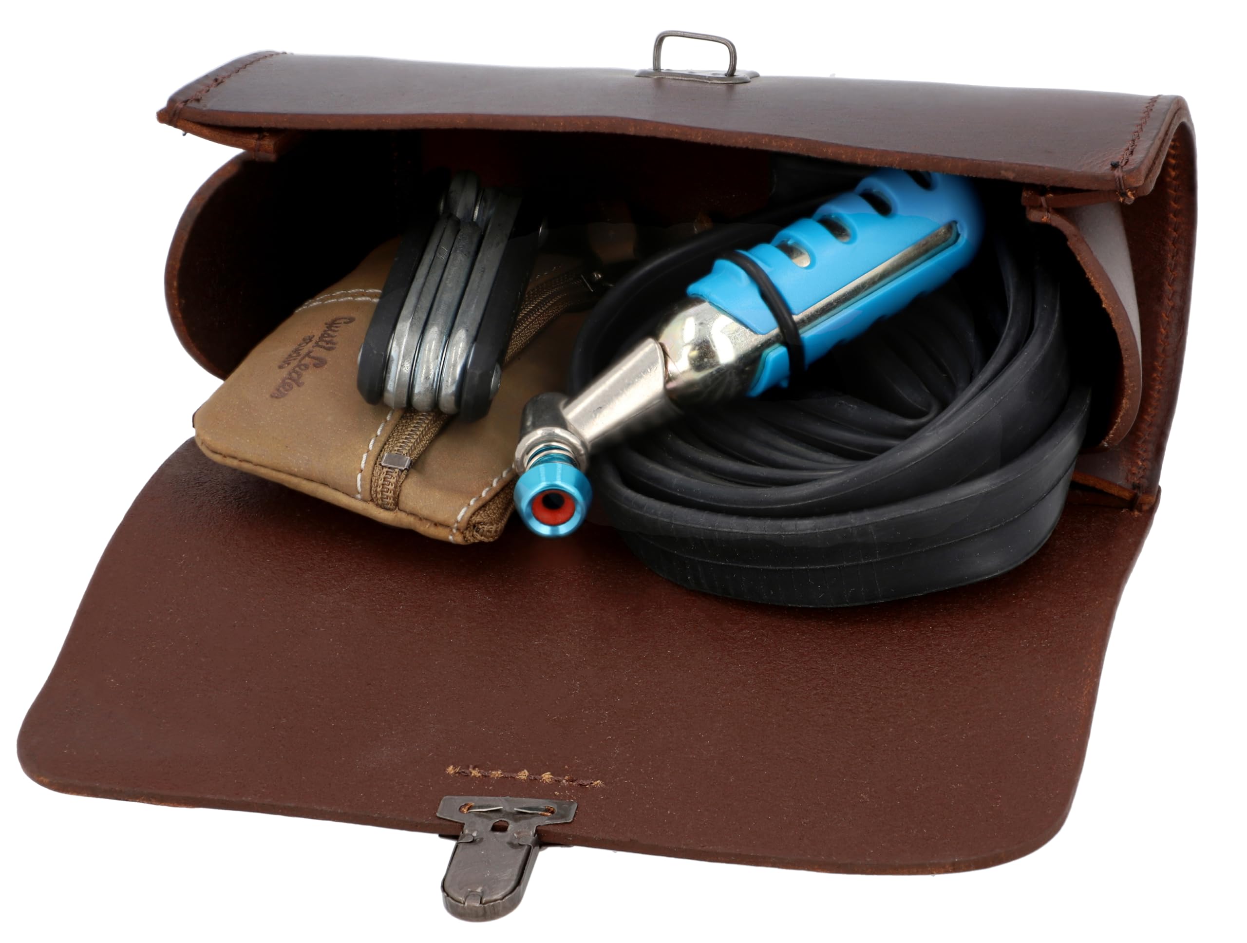 Gusti Sac pour vélo - Raymond P. Sac pour Selle Vintage pour Brooks Selles Système Anti-vol Marron