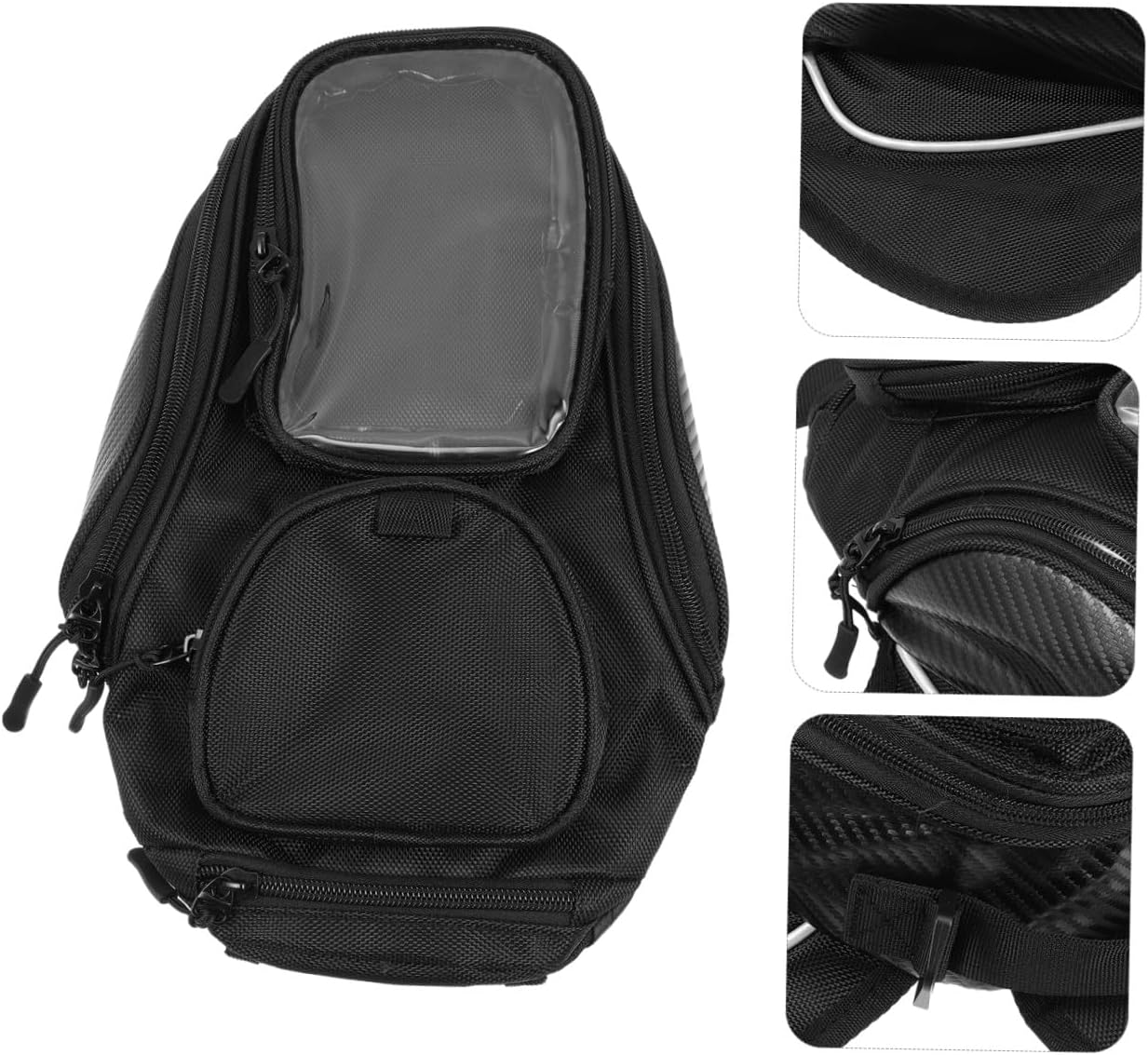 Magnetic Motorcycle Tank Bag Large Capacity Oxford Cloth Motorbike Pouch Portable Riding Accessory for Outdoor Storage of Essentials