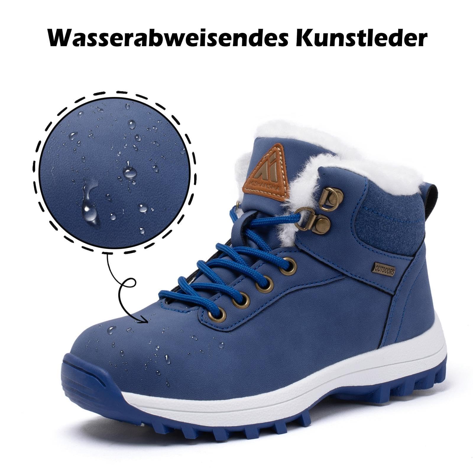 Mishansha Winterschuhe Kinder Winterstiefel Kinderschuhe Gr.24-36