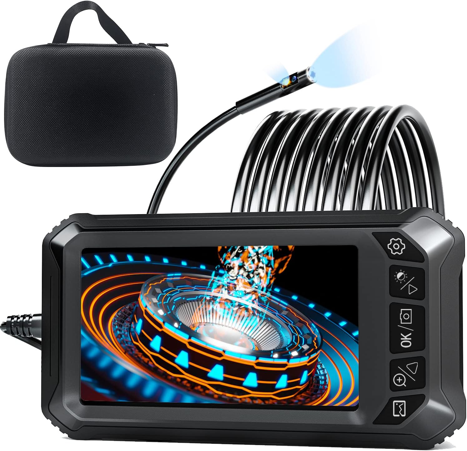 DEPSTECH Endoscope Camera USB 720P Caméra Endoscopique, Sonde Étanche IP67 de 5,5mm Caméras d