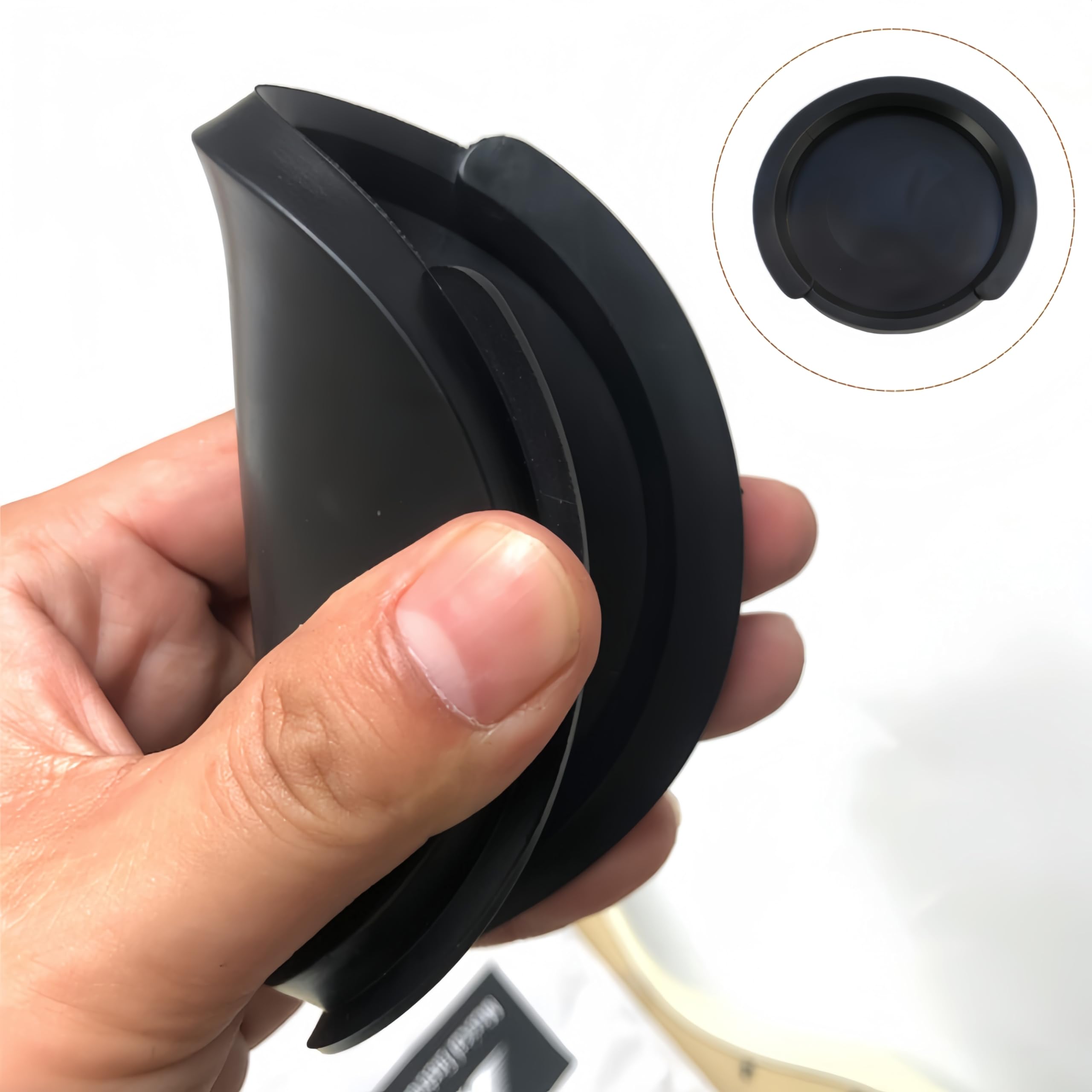 Guitar Sound Hole Cover, CAASFOOY Soft Rubber Sound Cover, Acoustic Guitar Cover, Eliminator, Sound Hole, Cover for Guitar Soundhole - Image 3