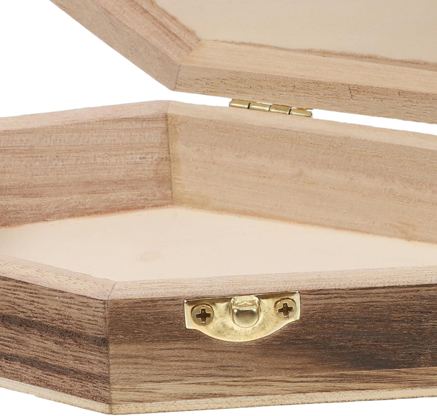 HOMSFOU Coffin Jewelry Box Wooden Halloween Decorative Storage Case image 3