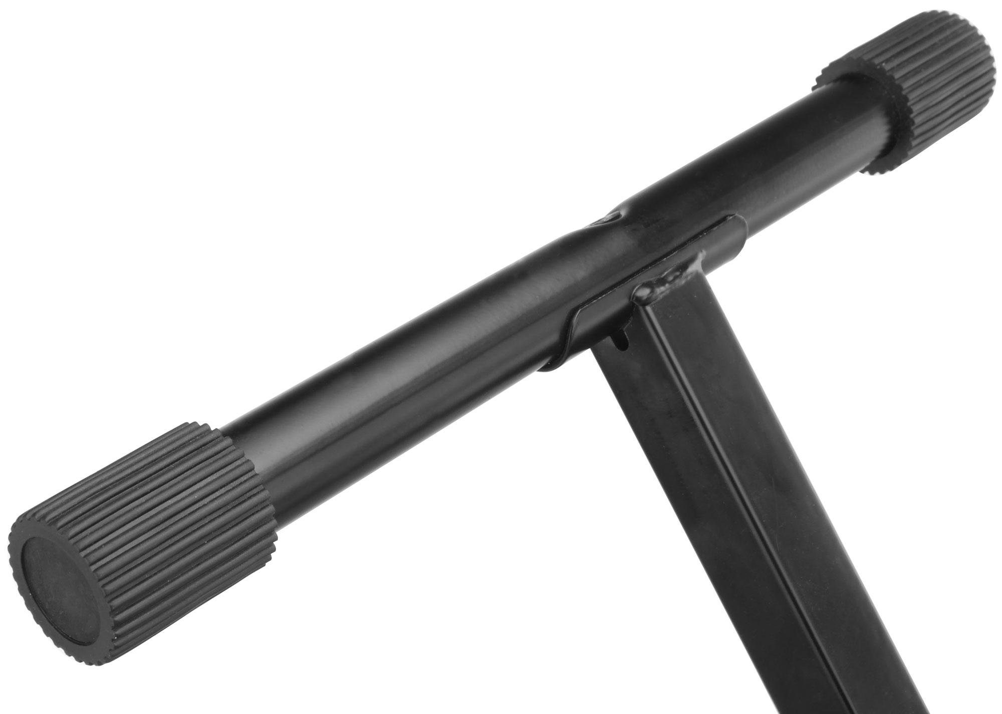 McGrey KS-100 X-Keyboardständer - einstrebig - höhenverstellbar in 5-Stufen - klappbar - stabil - schwarz