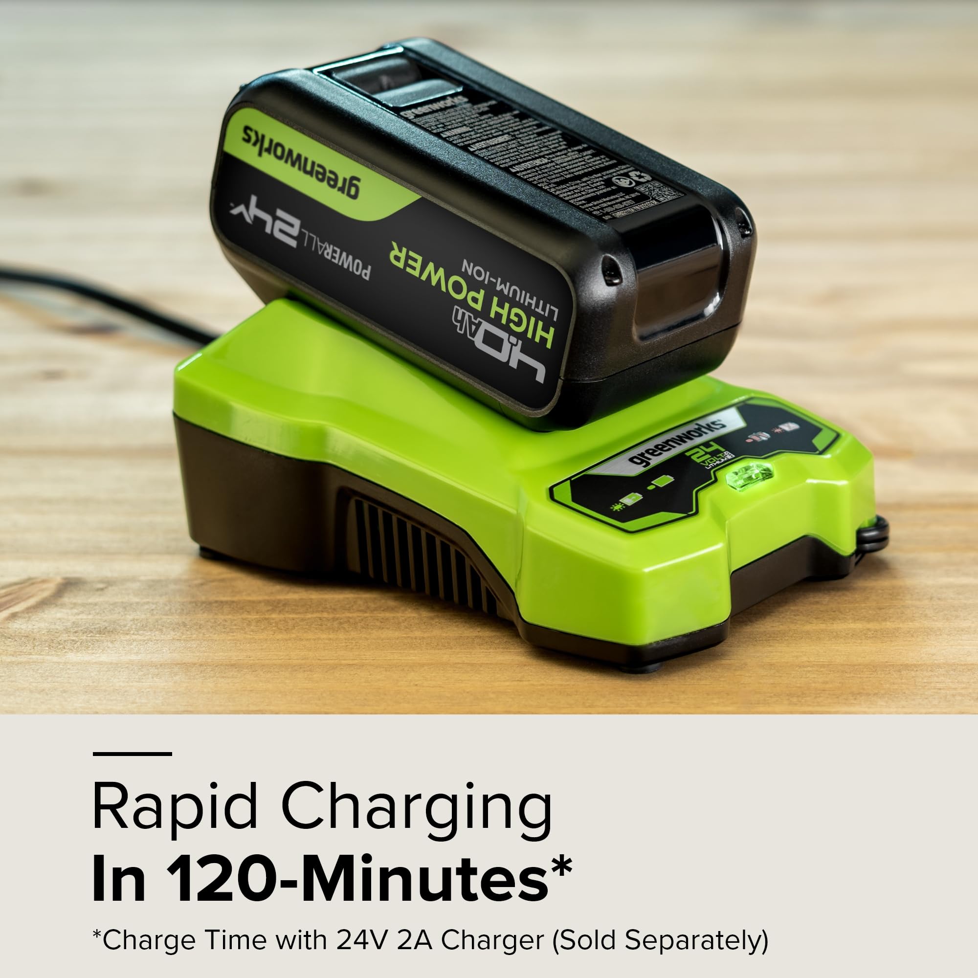 Greenworks 24V 4.0Ah Lithium-Ion High-Power Battery Upgraded with 35% Power Boost Genuine Greenworks Battery 150 Compatible Tools product thumbnail 5
