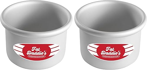 Miniatura 8 de Fat Daddio's PRD - Set de bandejas para hornear de alumino anodizado, 10 cm de profundidad, Plateado