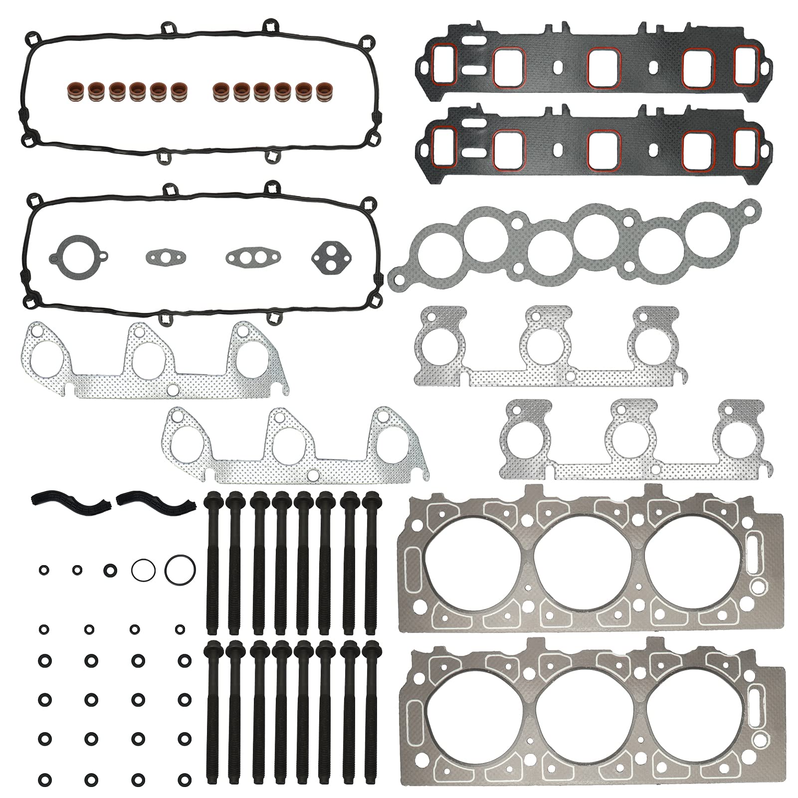 Complete Head Gasket Set With Bolts For 1998-2001 Ford Ranger & Mazda 3.0L V6 VIN U