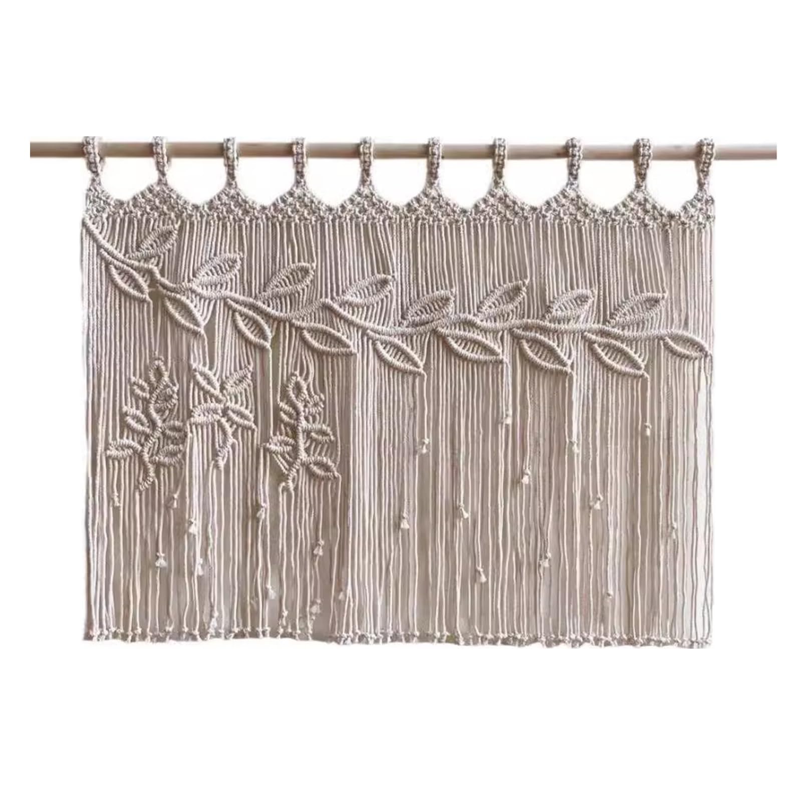 Rideaux en macramé Rideau Suspendu Mural en Macramé, Rideaux en Macramé en Coton pour Fenêtres, Toile De Fond De Mariage en Macramé