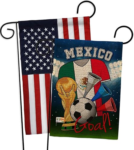 Miniatura 6 de World Cup Mexico Soccer Garden Flags Pack Sports Game Goal Ball Football Entertainment Activity Physical Support Our Troops Small Decorative Gift