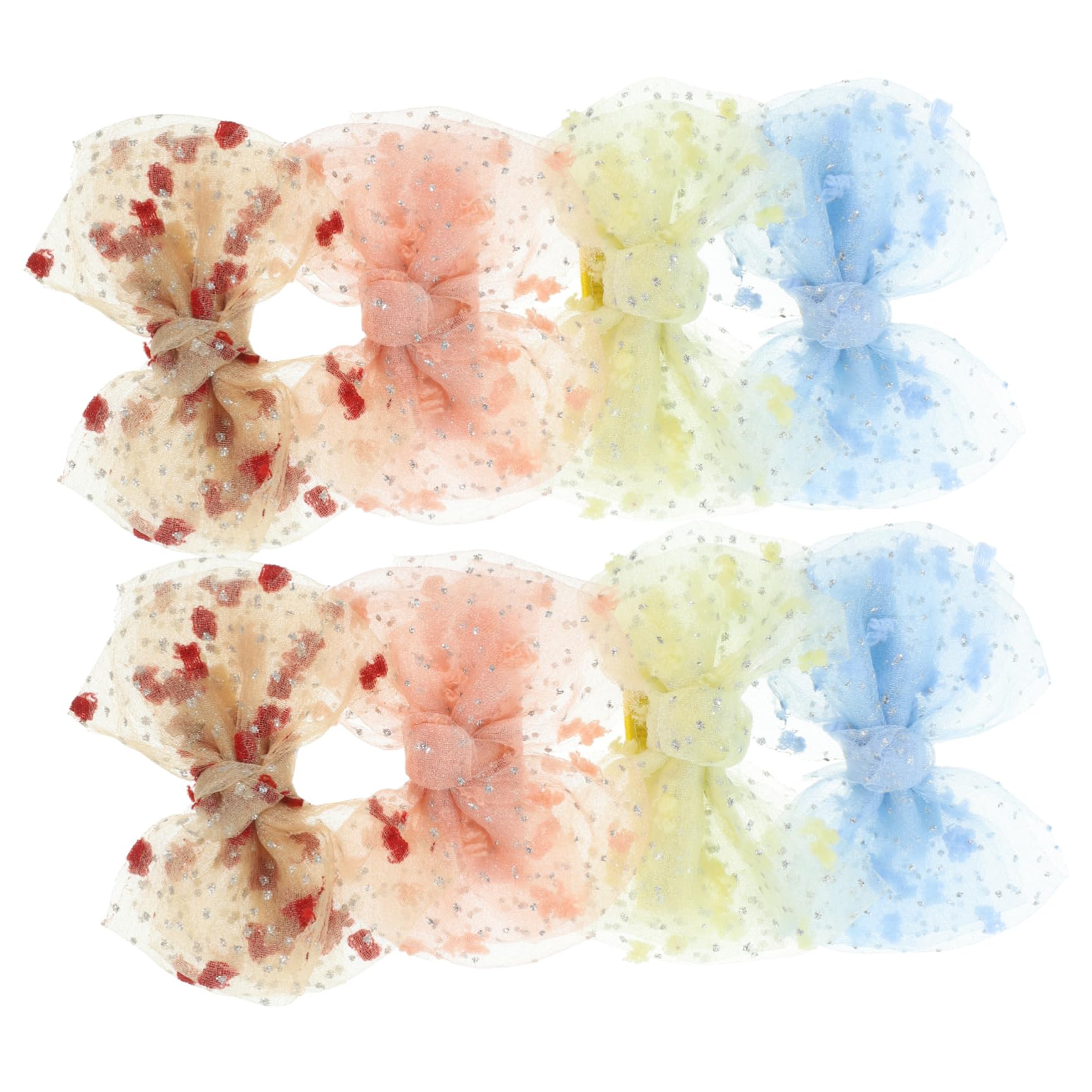 Healeved 40piezas Clips Para Cabello De Niñas Lazo De Accesorios De Peinado Para Fiesta y Uso Diario Vibrantes