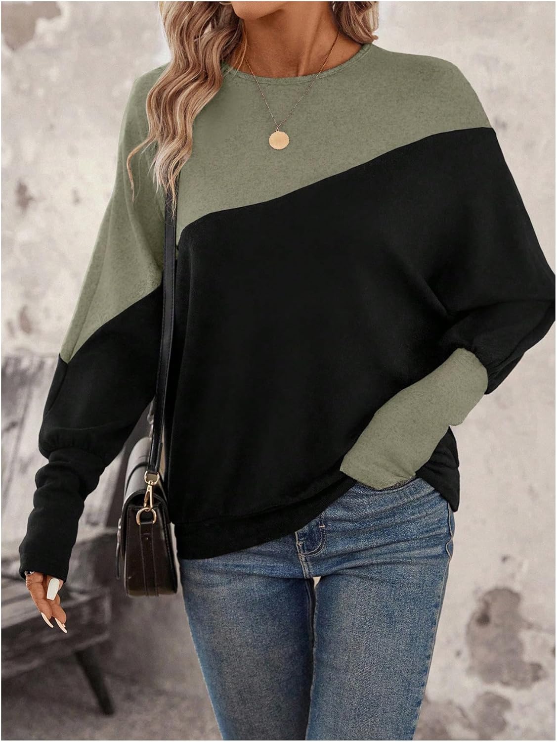 SOLY HUX Women's Color Block T Shirt Long Sleeve Crew Neck Tee Casual Fall Tops - Image 3