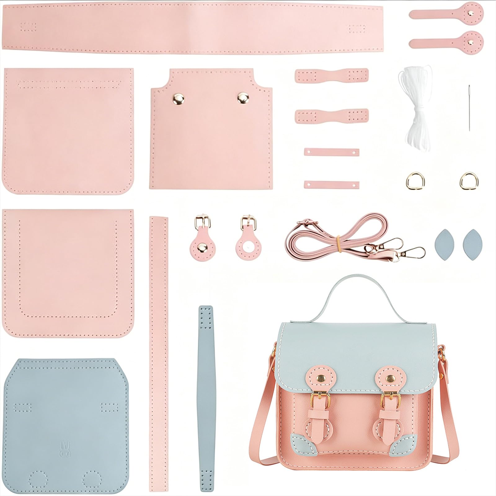 EZBHIZ PU Leather Bag Making Sewing Materials Crossbody Bag Making Tool Set