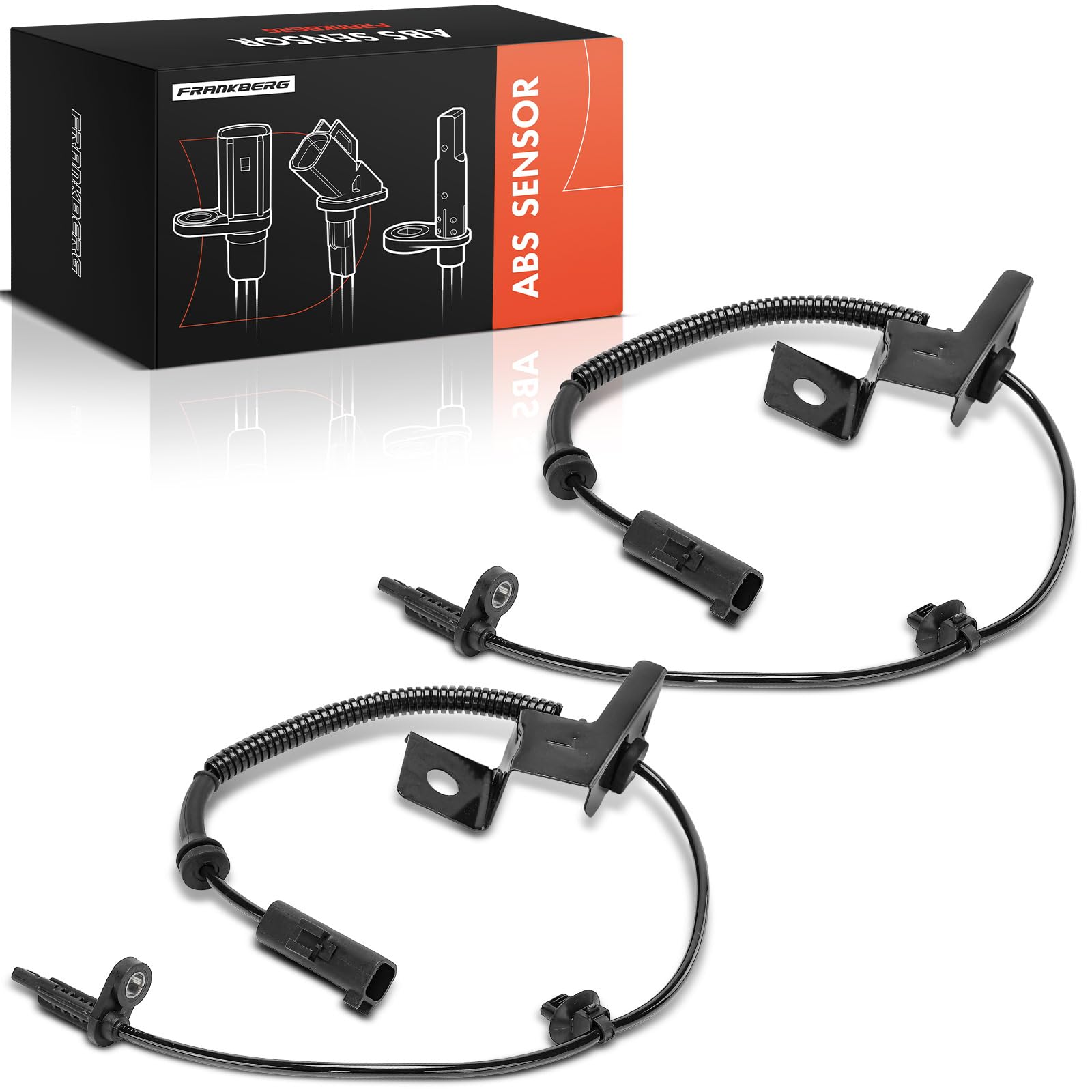 Frankberg 2x Capteur ABS 2-Pôles Essieu Avant Compatible avec Galaxy CK 2015-2024 Galaxy MK III Van CK 2019-2024 S-Max CJ WA6 2015-2024 Remplacer# 2504175