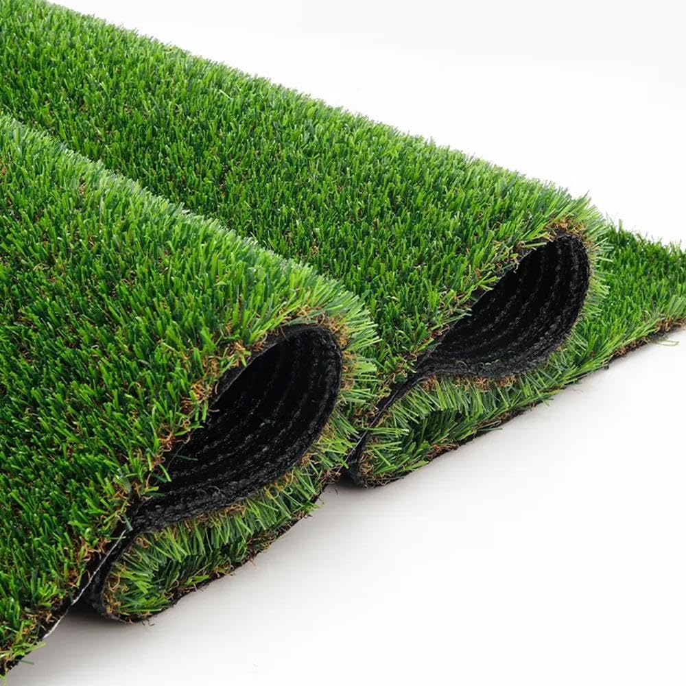 YOEVU - Césped Artificial 1X25 Metros, 20mm | Realismo Natural y Alta Densidad | Resistente a UV y Clima | Fácil Instalación y Sin Mantenimiento | Seguro para Niños y Mascotas, Verde