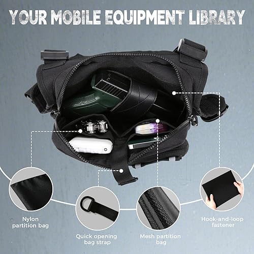 Miniatura 3 de Koculemi Bolsa de pecho para deportes al aire libre para hombres, chaleco de pecho se adapta a la mayoría de pistolas, mochila ajustable EDC de