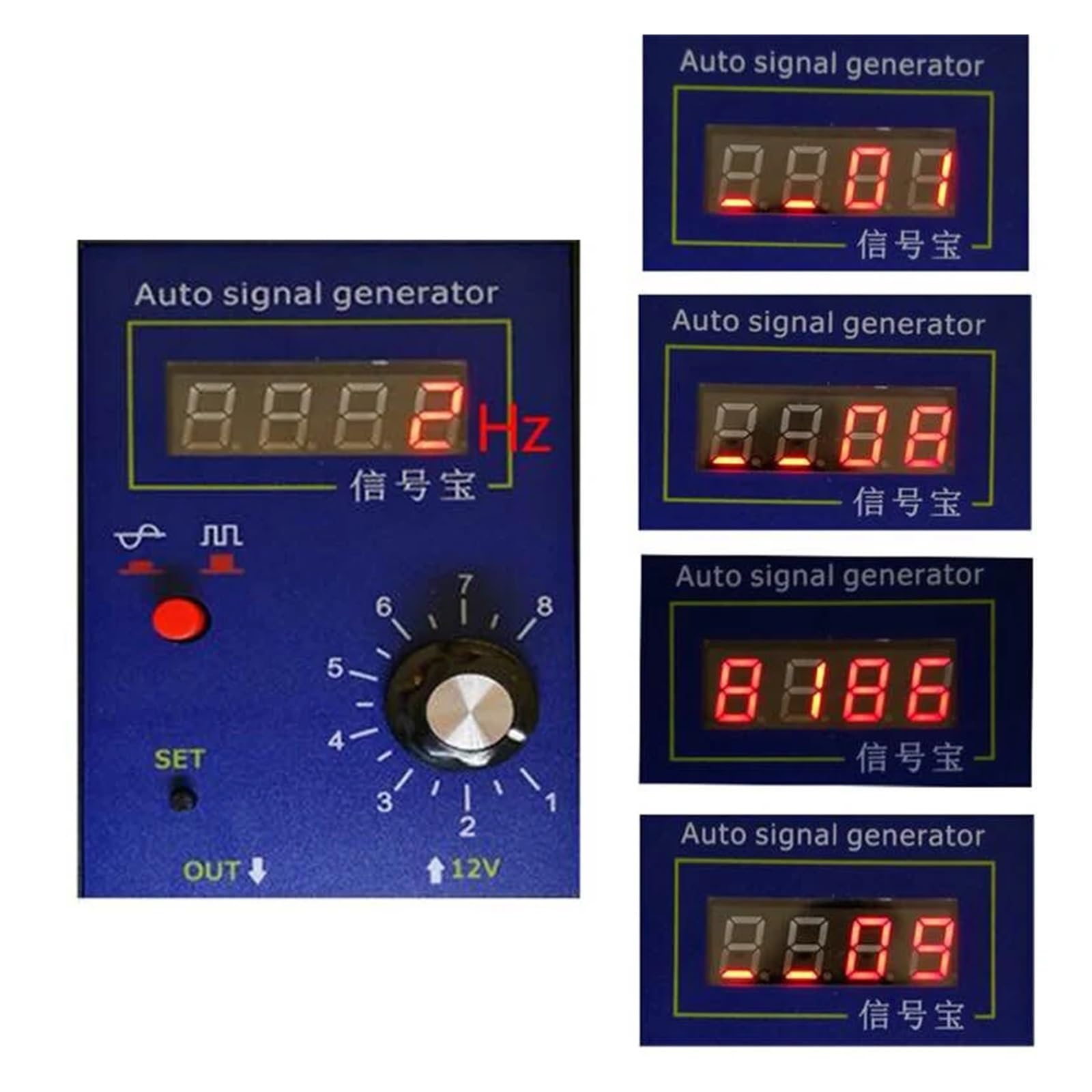 MIUYTRN Nuovo generatore di segnale originale for veicoli, sensore Hall, simulatore del sensore di posizione dell'albero motore, strumento di riparazione auto da 2 Hz a 8 kHz