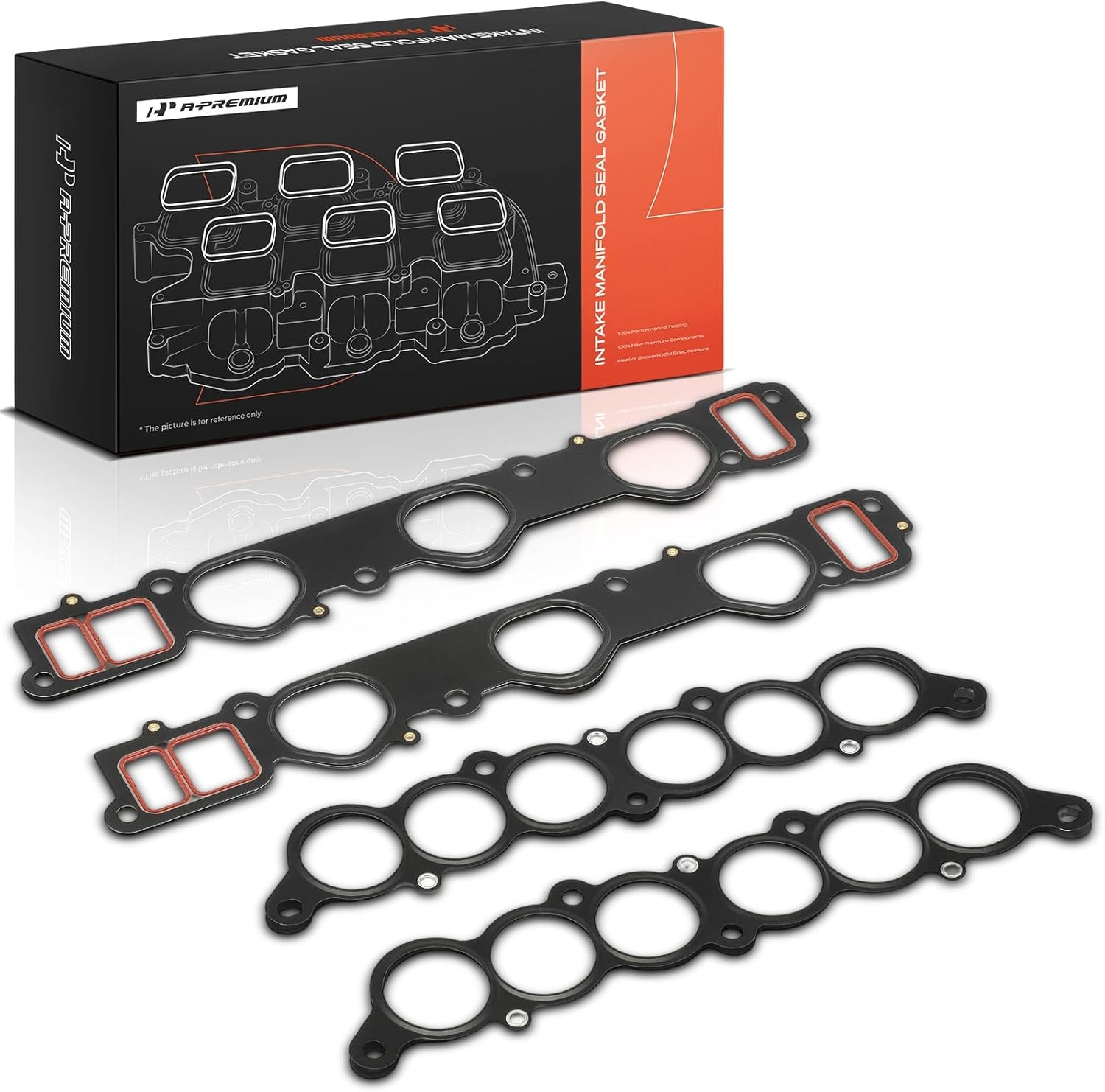 A-Premium Lower and Upper Engine Intake Manifold Gasket Set Compatible with Toyota Tacoma 1995-2004, Tundra 2000-2004, 4Runner 1996-2002, T100 1995-1998, 3.4L
