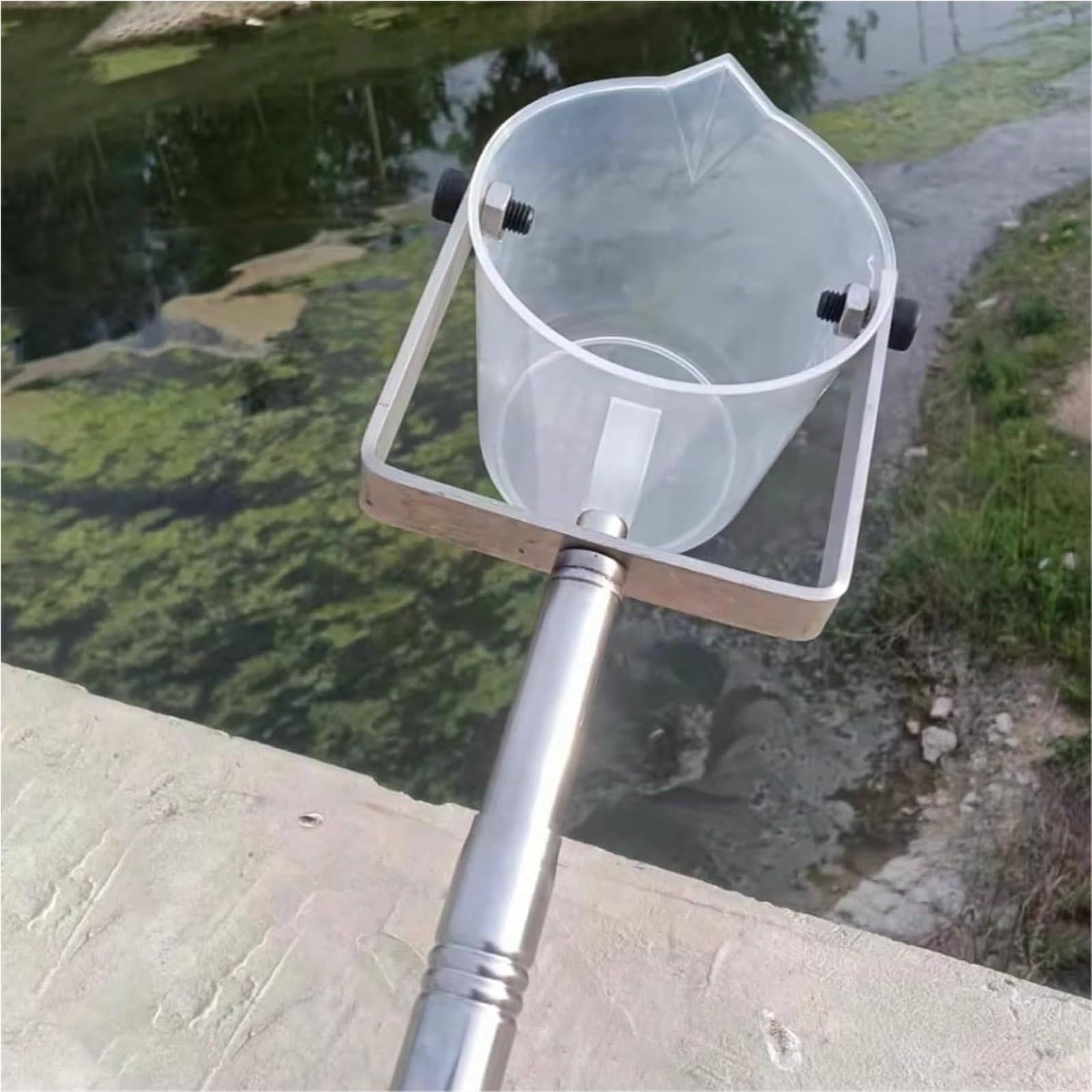 varilla muestreo poste muestreo Varilla De Muestreo De Agua De Plástico, Cucharón Telescópico Para Muestras De Líquido Para Pozos De Aguas Residuales/depósito/estanque(500 ml,L 4 m/13.1 ft)