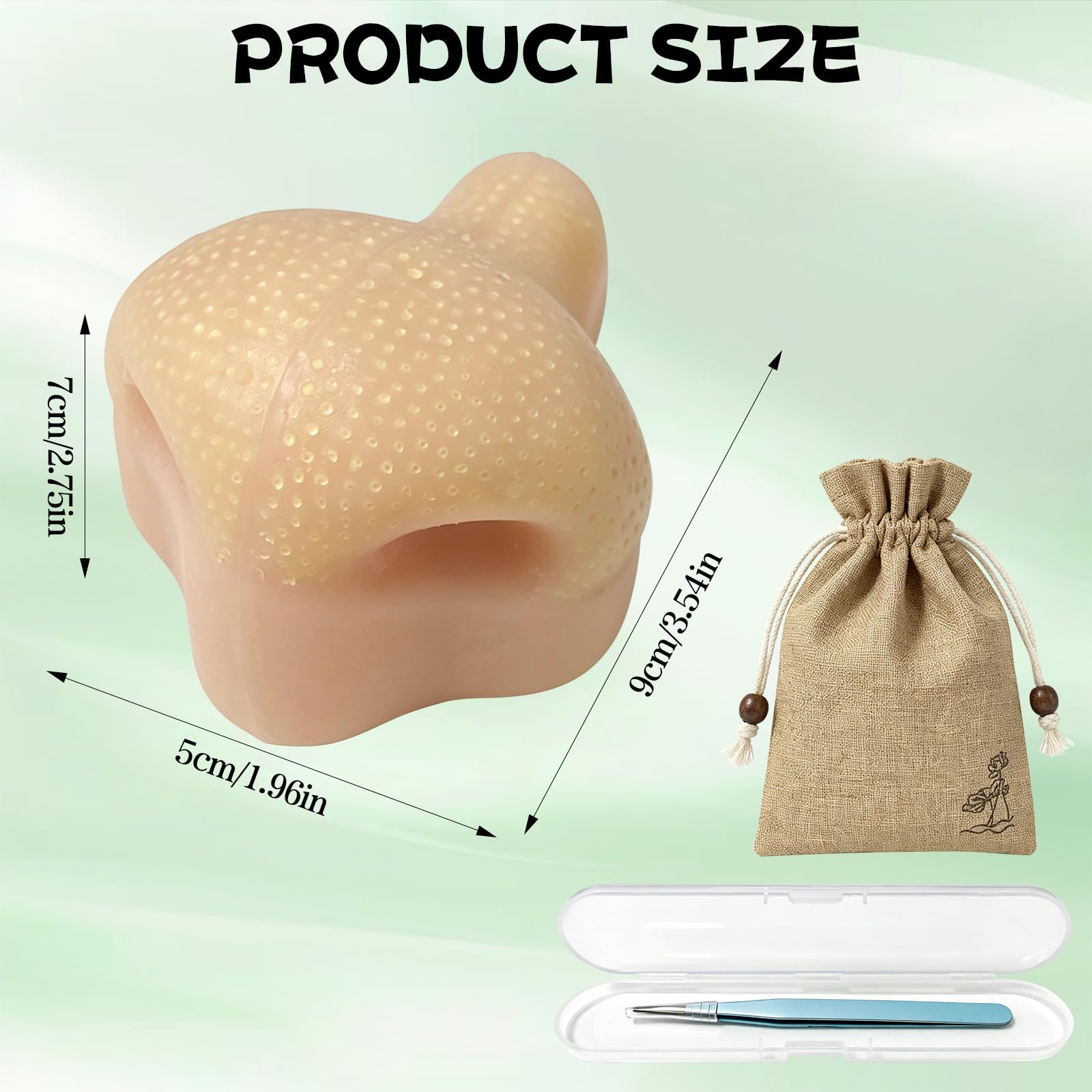 Juguete Antiestrés Quita Granos – Nariz De Silicona Con Pinzas Para Exprimir Espinillas, Reutilizable Y Sensorial