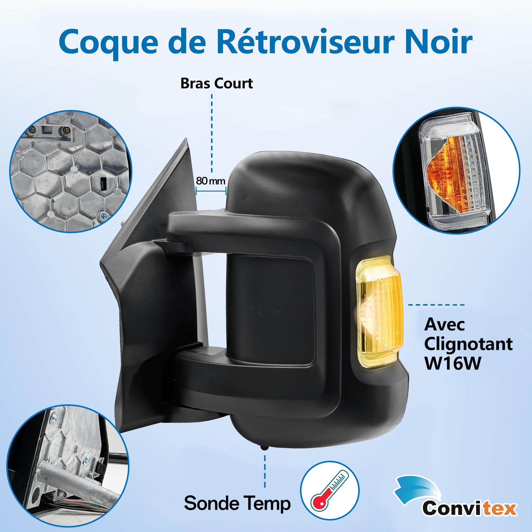 Specchietto Retrovisore Sinistro Elettrico Con Riscaldamento E Sonda Temperatura - Per Ducato, Jumper, Boxer E Movano - Foto 6
