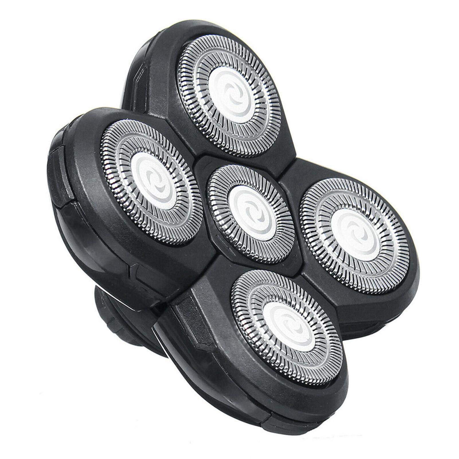 Shaver Blade Heads, 5 Heads Beard Cutter Replacement Blade, Replacement 5 Blades System Shaving Heads Fit for Bald Shavers for Men