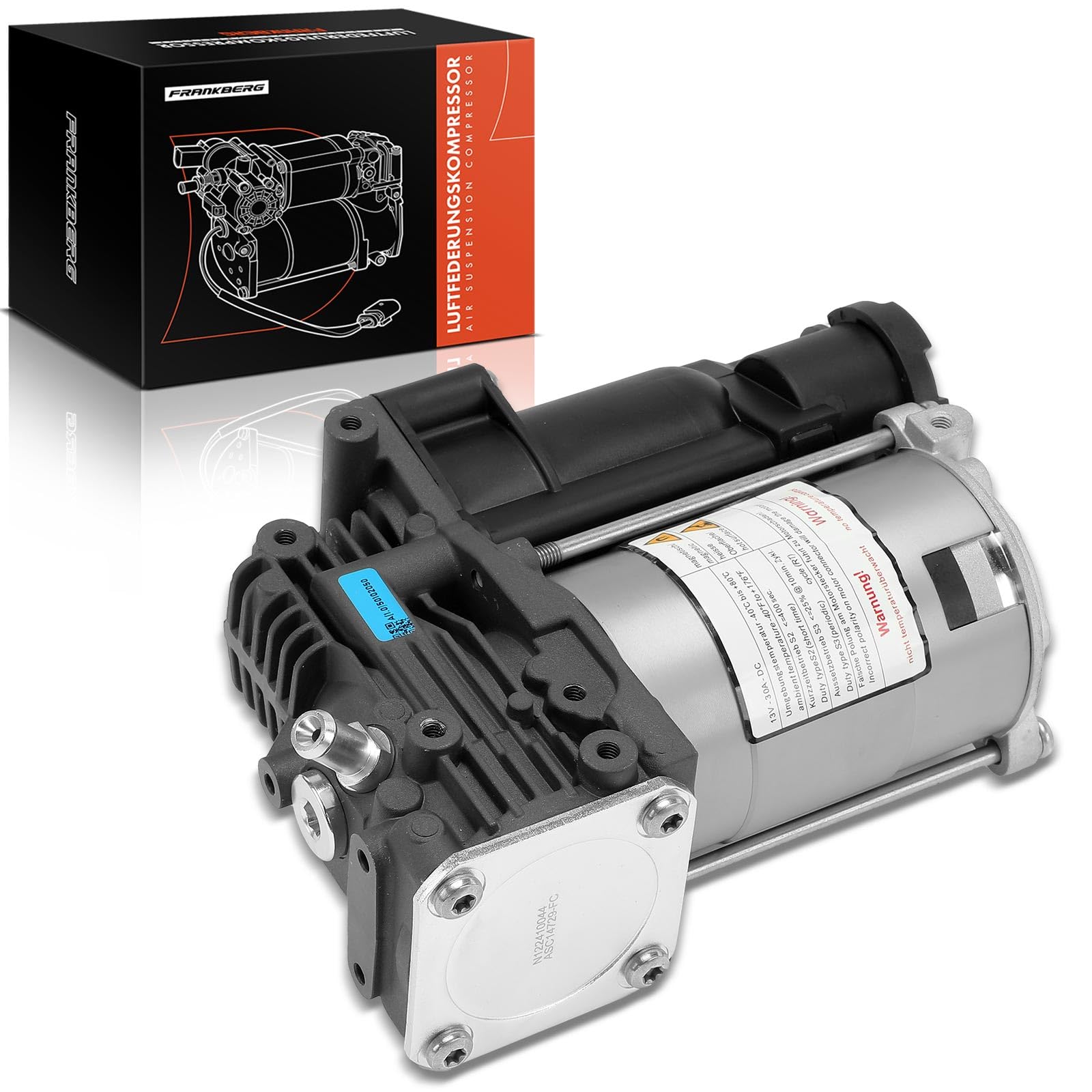 Frankberg Suspensión neumática Compresor Compresor de suspensión neumática 2+2 Polos Compatible con C8 EA EB Citan Furgoneta/MPV W415 Sprinter 3,5-T Bus B906 Replace# 95514729