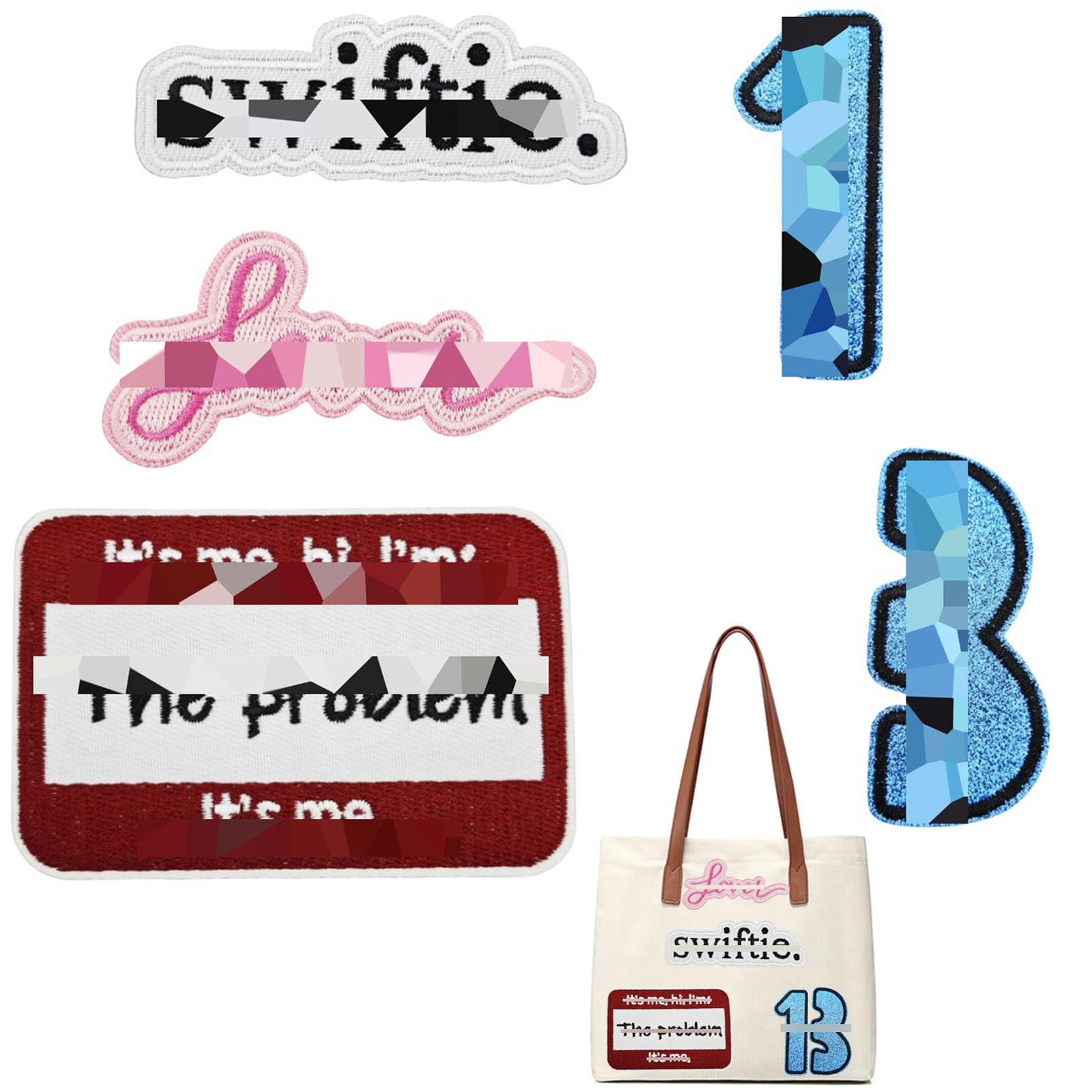 5 Pieces Iron on Patches Embroidered Patches Sew on or Iron on Sew on Patches and Badges Pop Singer Patches Fan Iron on Patches for Clothes Pants Hat Jeans Sewing