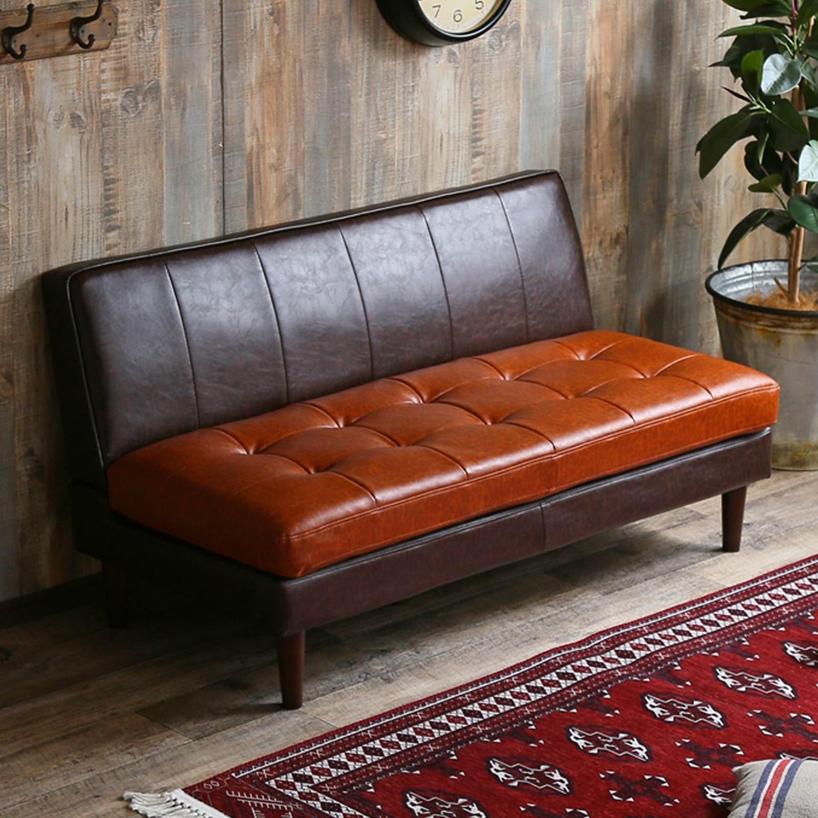 家具350 合成皮革2人掛けソファ ブラウン Amazon｜家具350 レザーソファー ソファ 2人掛けソファ 2人掛け