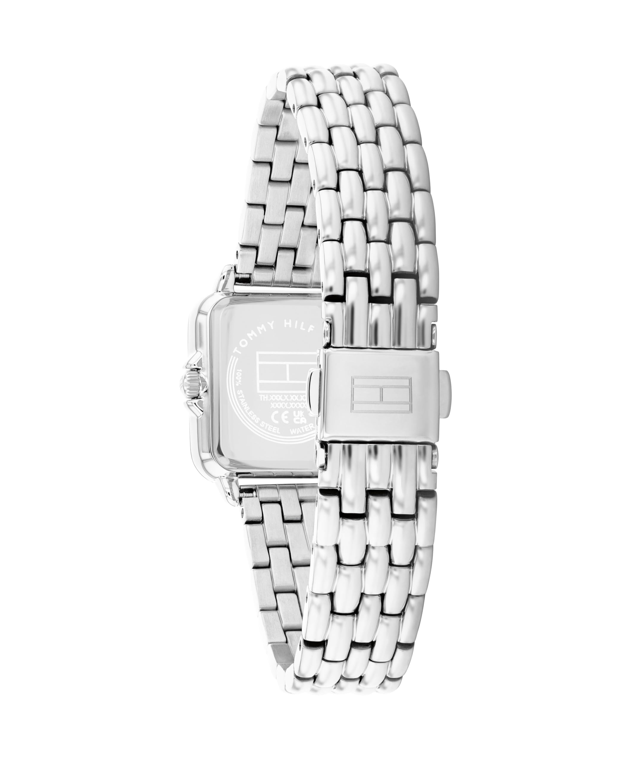 Tommy Hilfiger Orologio con Movimento al Quarzo a Tre Lancette da Donna con Cinturino in Acciaio Inossidabile o Pelle