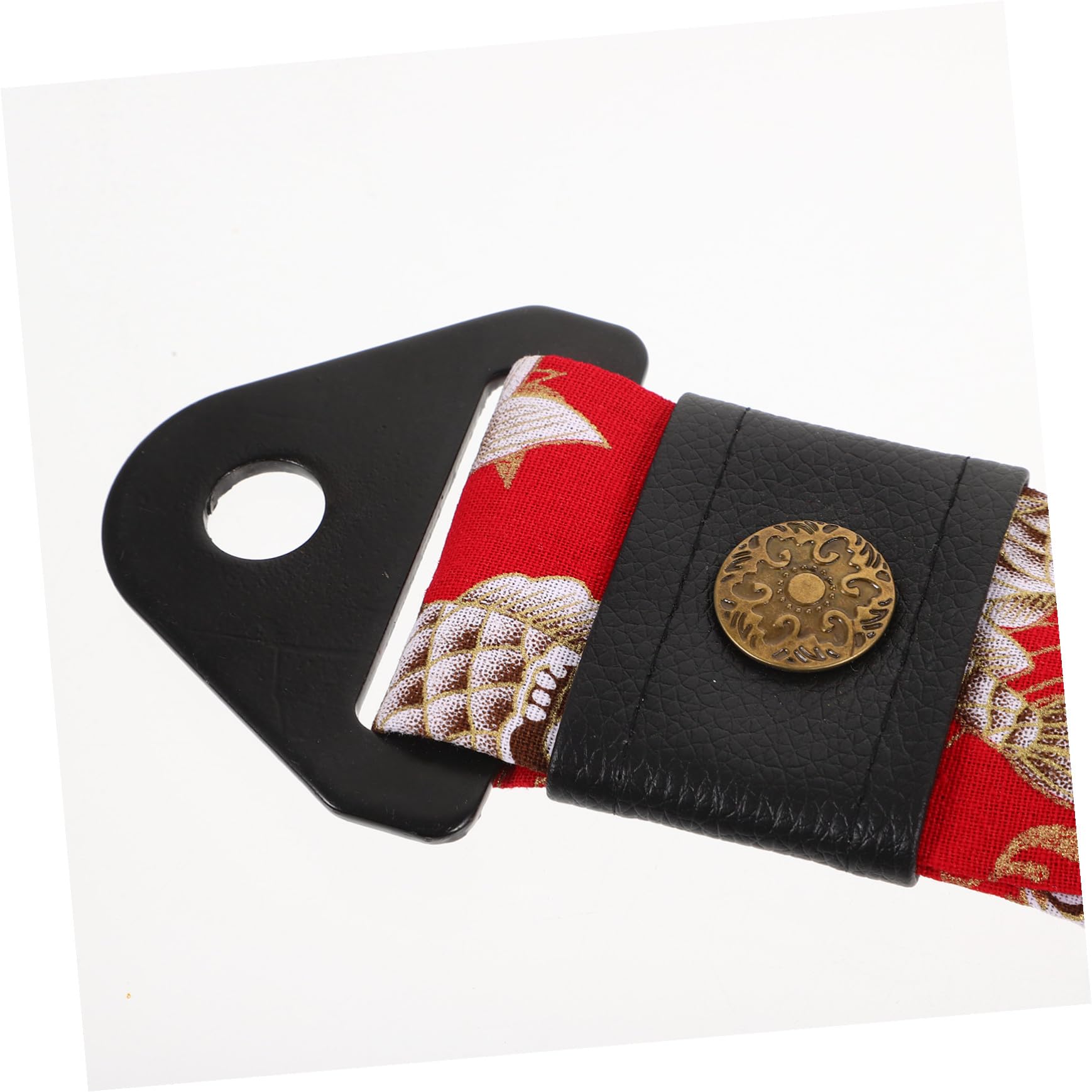 Crochet de Remorquage Décoratif pour Voiture Style Japonais Rouge Koi Anneau Traction Légère et Unique Accessoire Esthétique pour Pare-Chocs