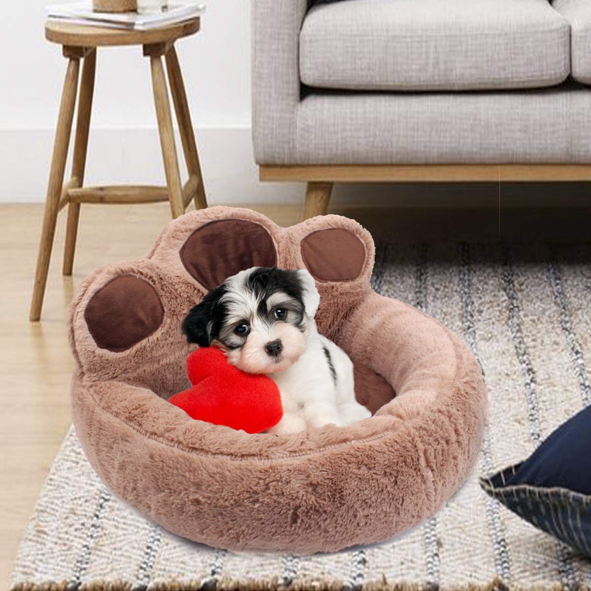 PETCUTE Panier pour Chiens Chats lit pour Chien Petit Confortable lit pour Chat Lavable