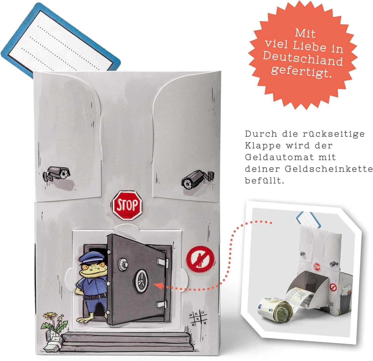 GeldO-Mat Emballage Cadeau Argent - Distributeur Automatique Billets DIY Original Pour Anniversaire Mariage